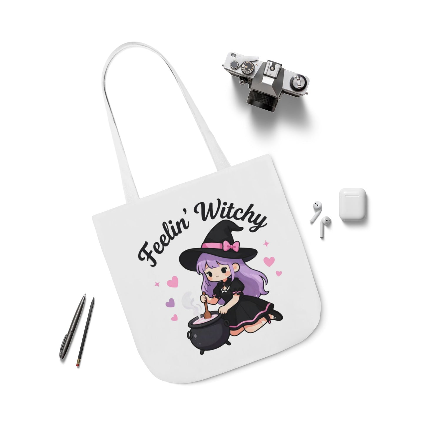 Feelin' Witchy Cute Witch Tote Bag