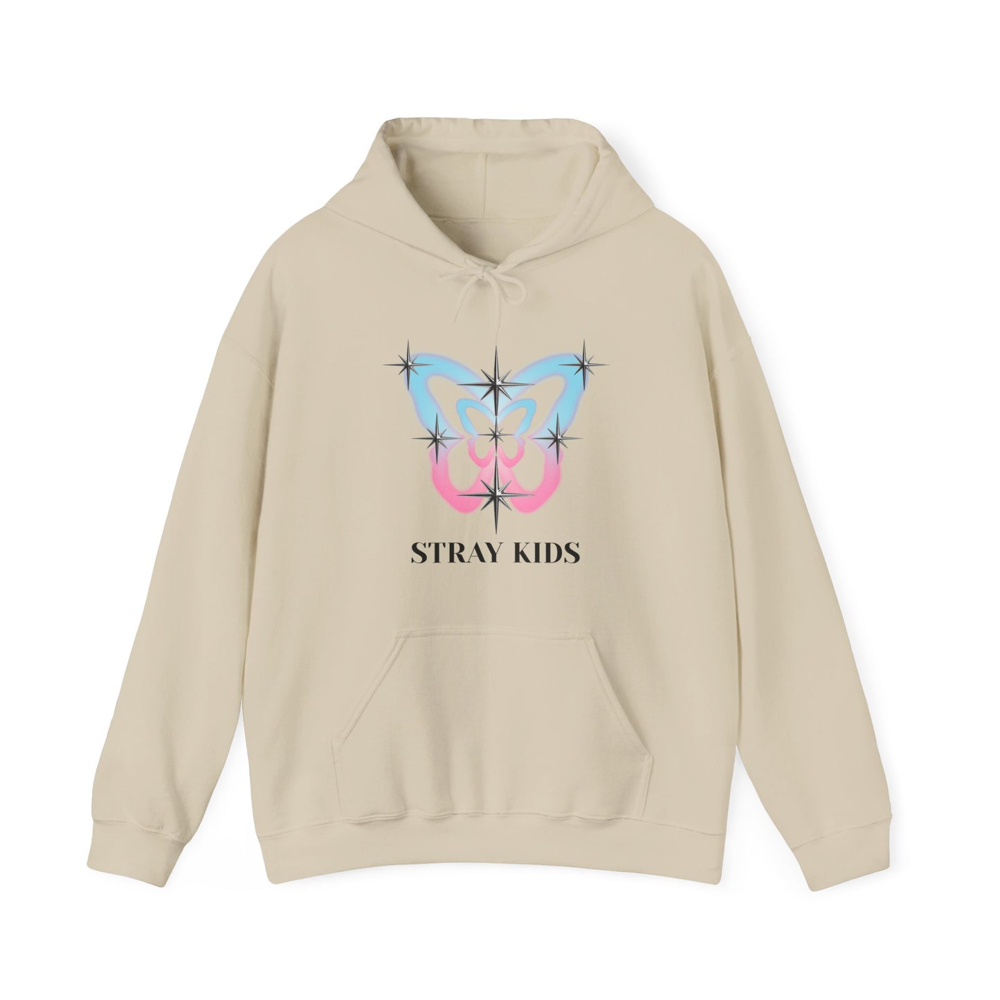 Stray Kids Butterfly Logo Hoodie — Pastel Sparkle K-pop Fan Sweatshirt