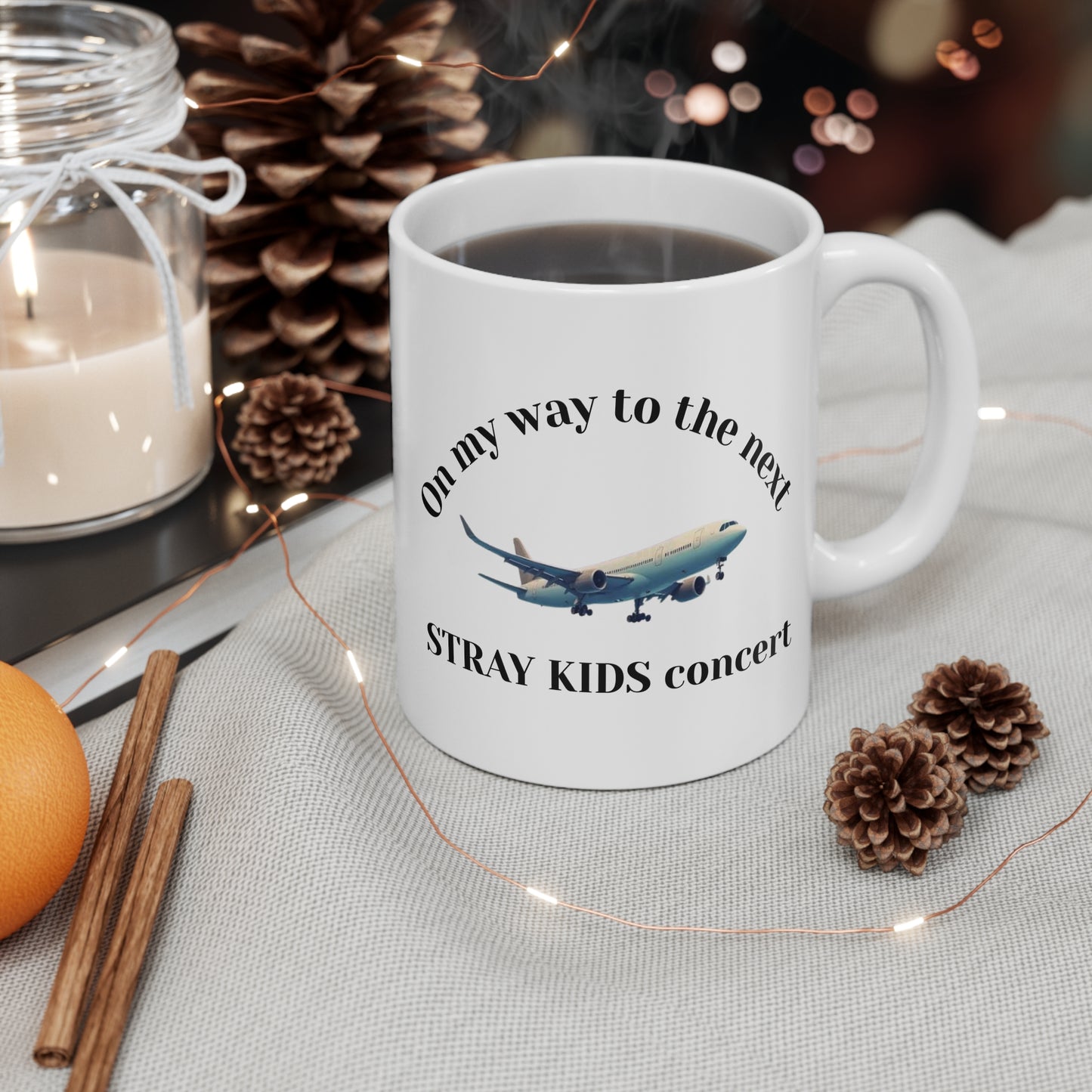 Stray Kids Concert Travel Mug — "On my way to the next STRAY KIDS concert" 11oz