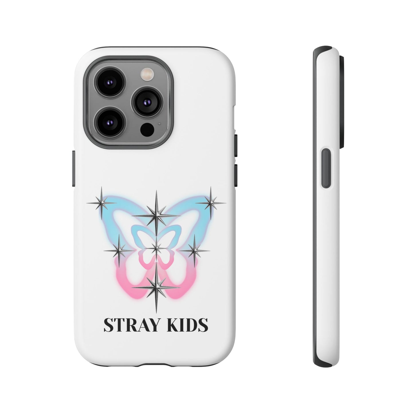 Stray Kids Sparkle Butterfly Phone Case — K-Pop Fan Protective Phone Cover