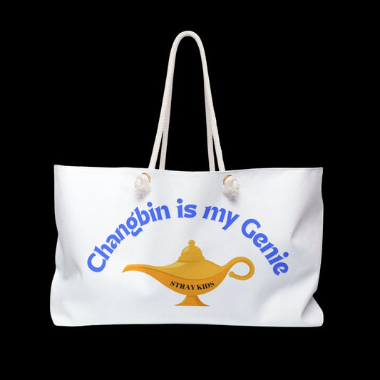 "Changbin is my Genie" STRAY KIDS fan Travel Tote