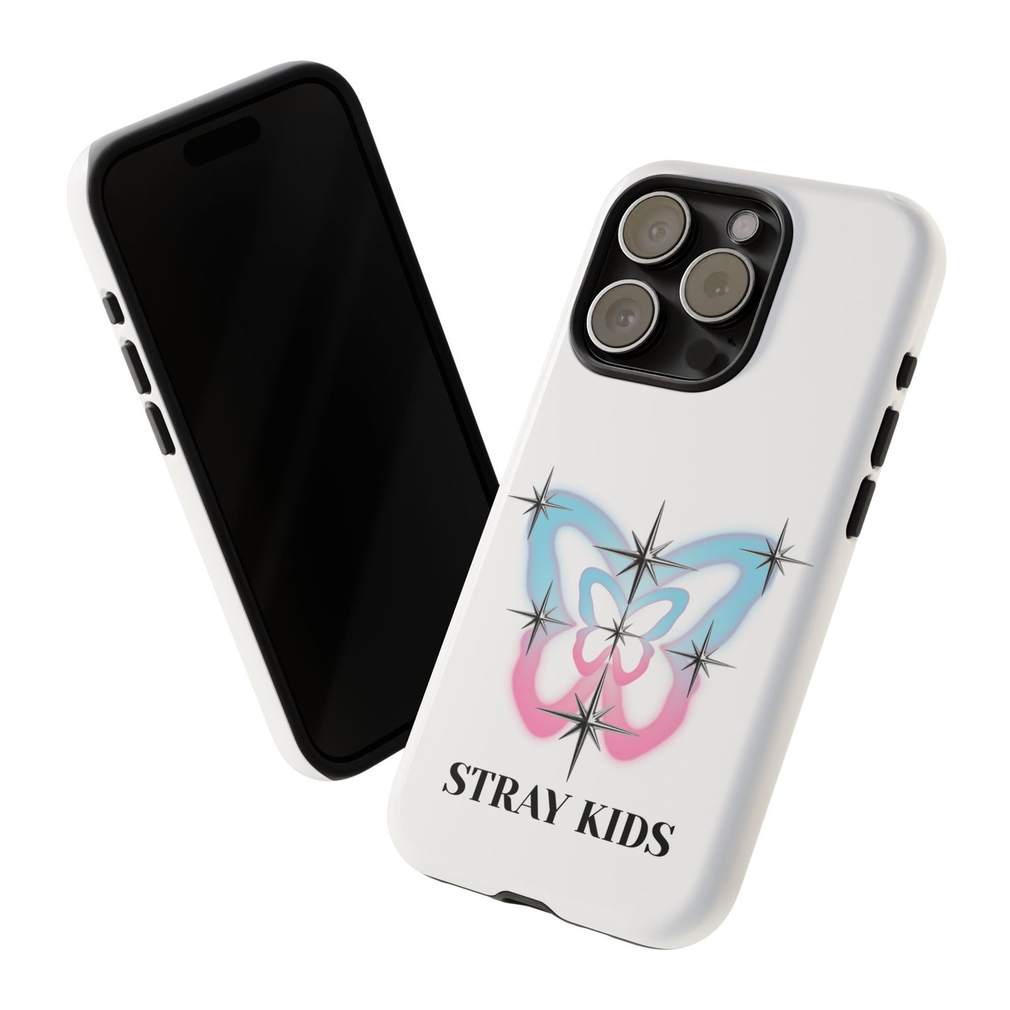 Stray Kids Sparkle Butterfly Phone Case — K-Pop Fan Protective Phone Cover