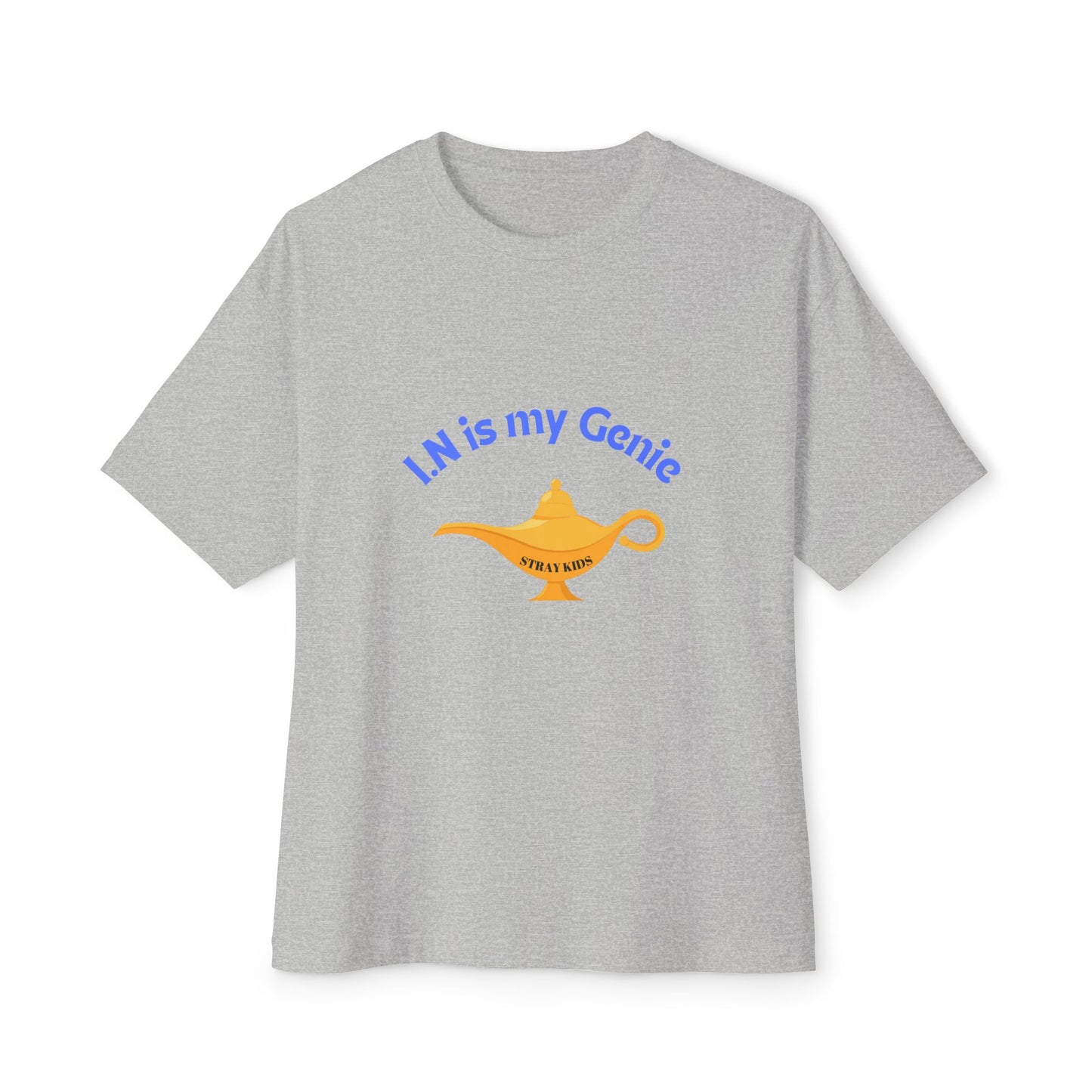 "I.N is my Genie" Tee, STRAY KIDS fan Oversized Graphic Boxy T-Shirt