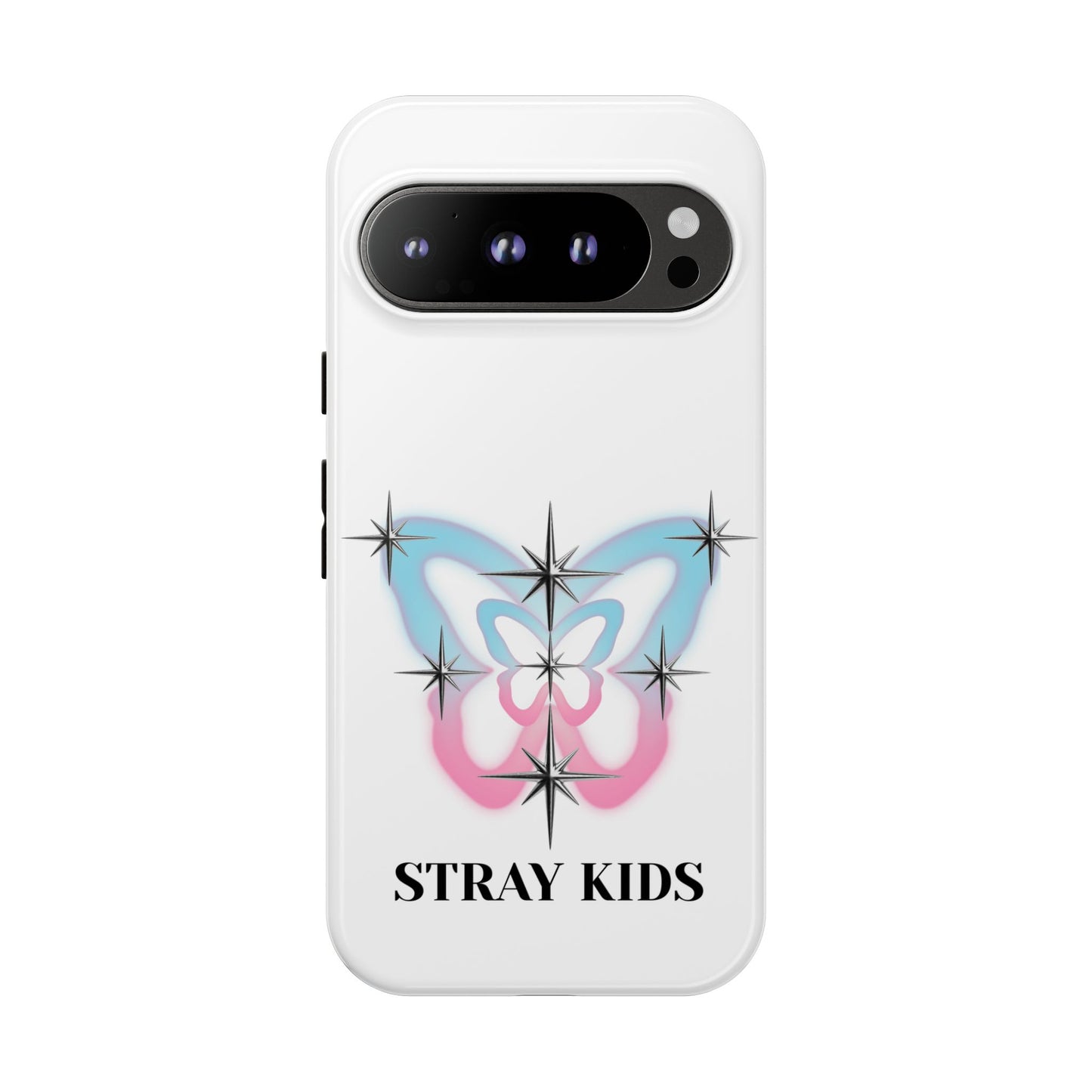 Stray Kids Sparkle Butterfly Phone Case — K-Pop Fan Protective Phone Cover