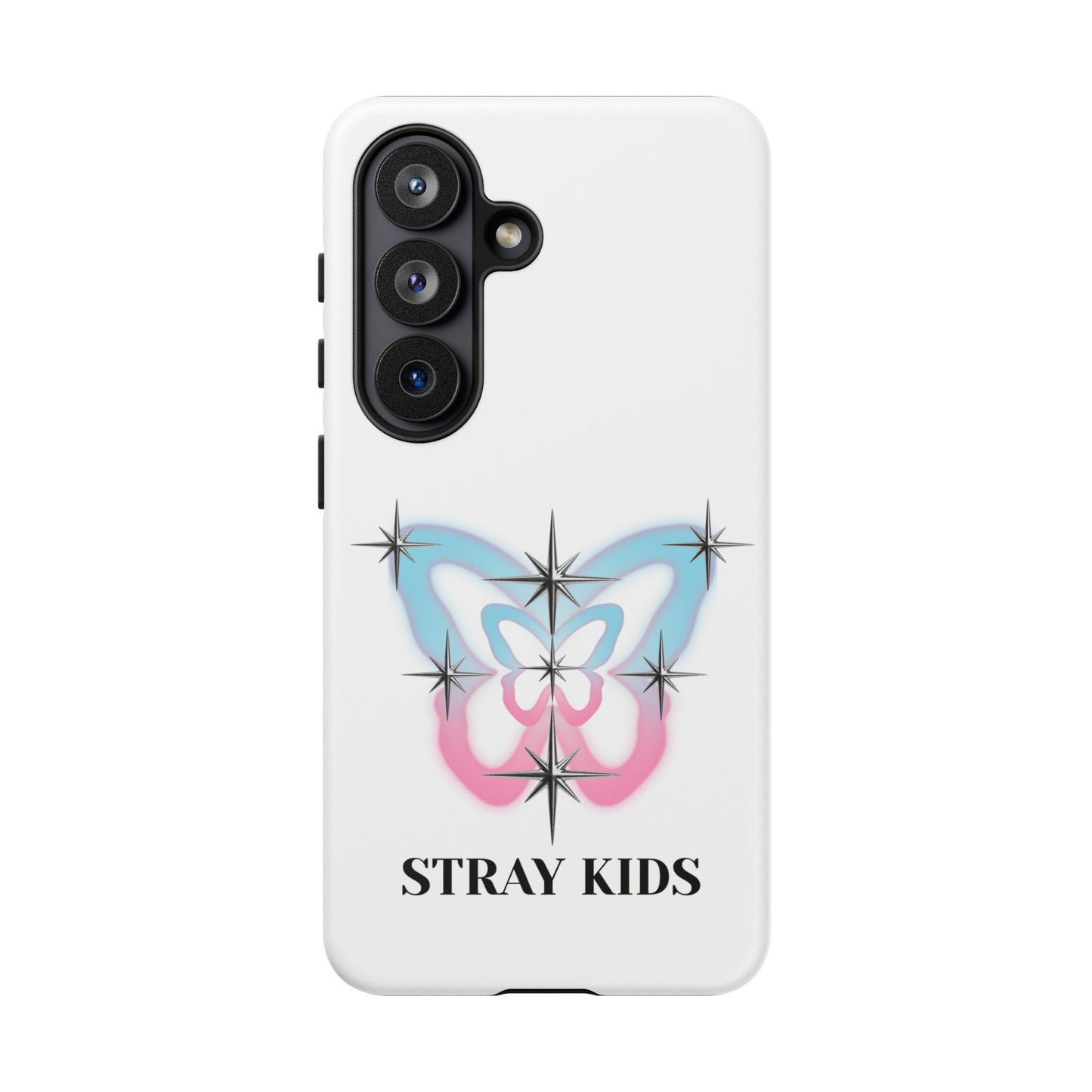Stray Kids Sparkle Butterfly Phone Case — K-Pop Fan Protective Phone Cover