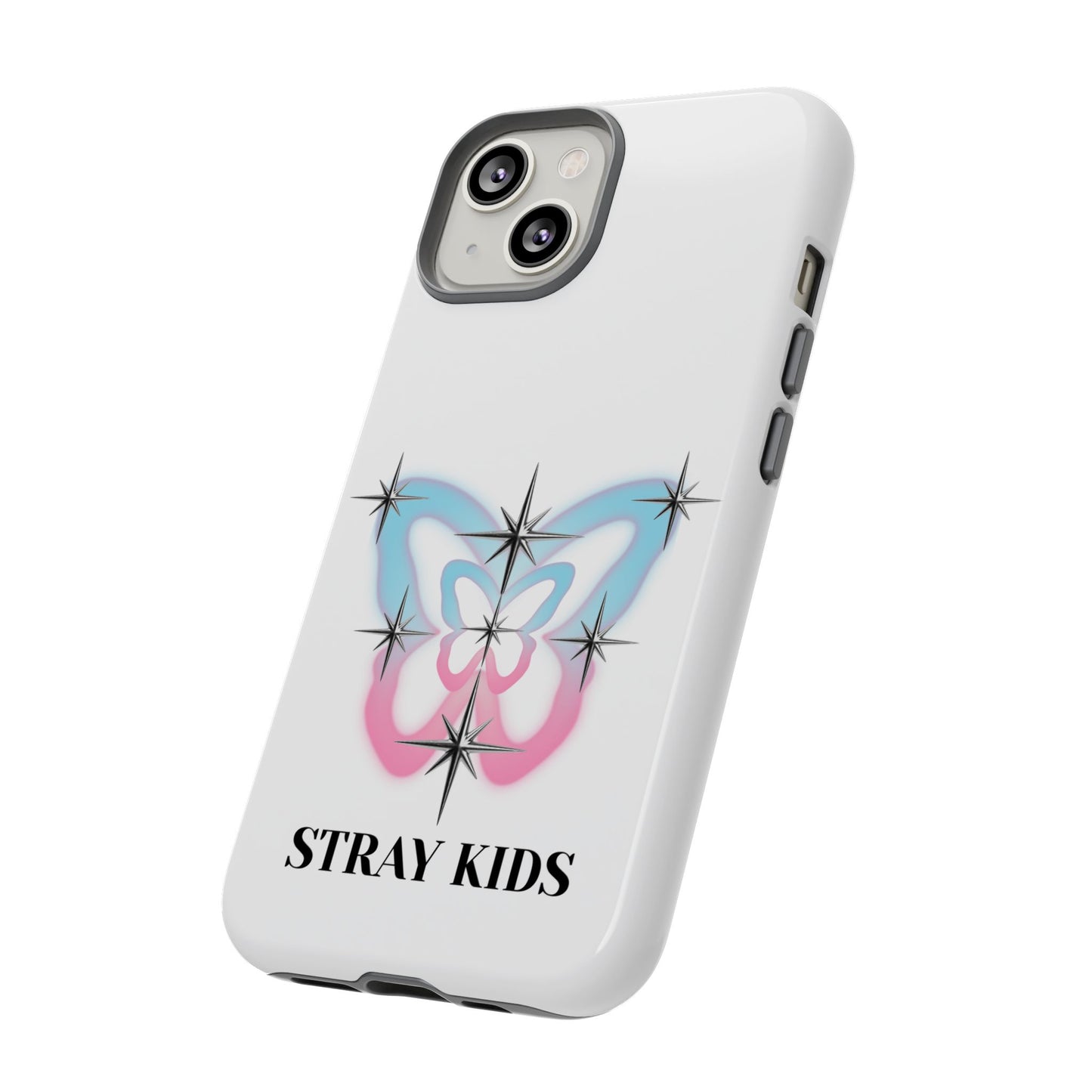 Stray Kids Sparkle Butterfly Phone Case — K-Pop Fan Protective Phone Cover