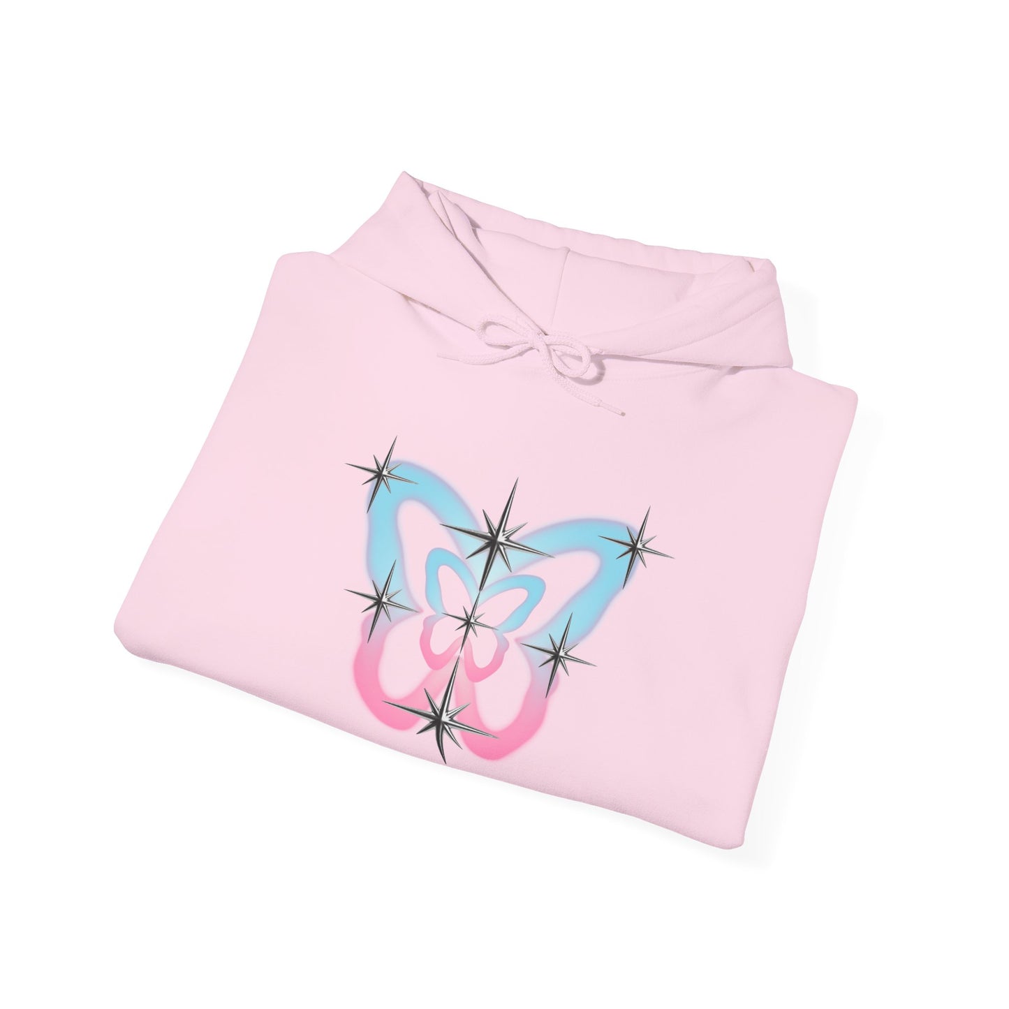 Stray Kids Butterfly Logo Hoodie — Pastel Sparkle K-pop Fan Sweatshirt