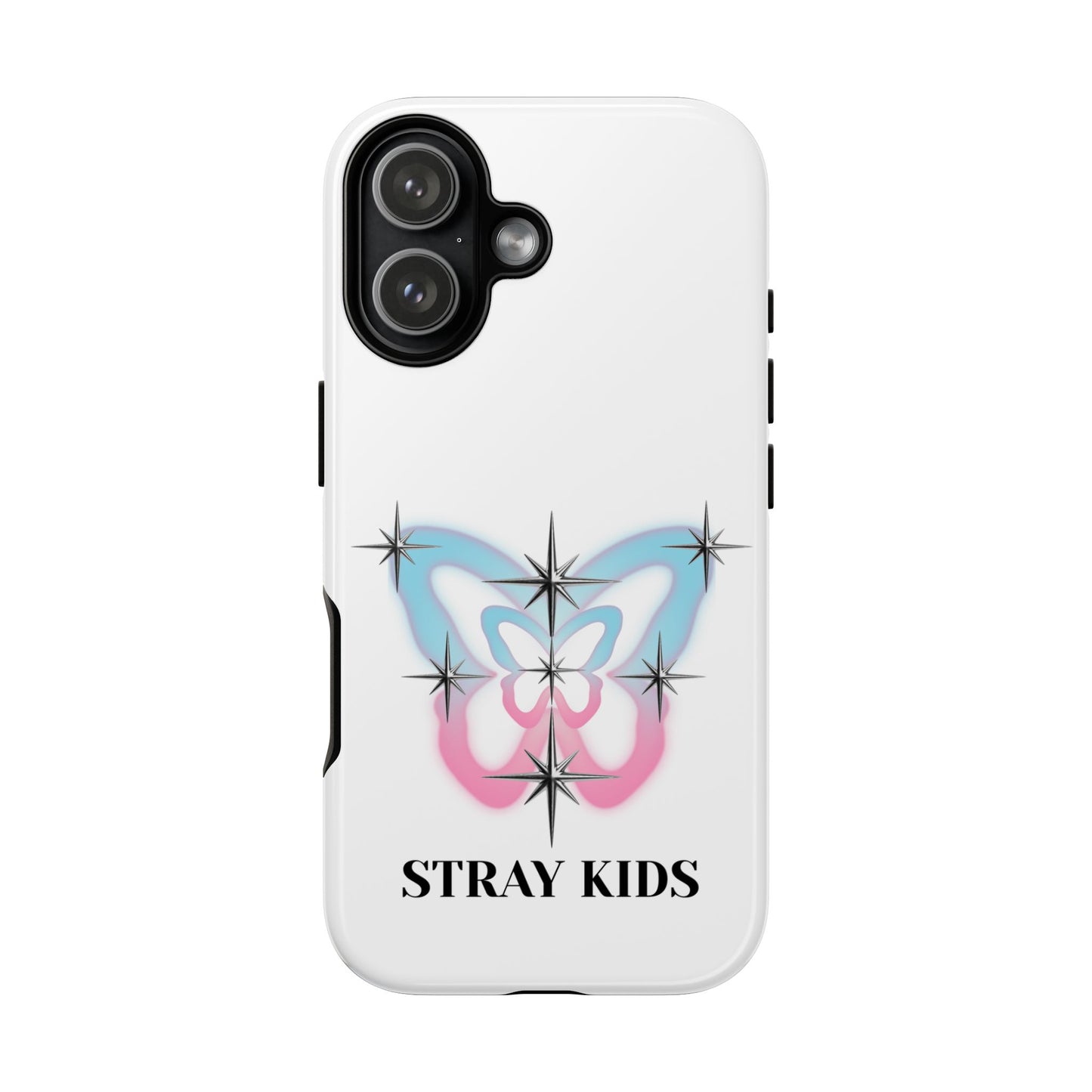 Stray Kids Sparkle Butterfly Phone Case — K-Pop Fan Protective Phone Cover