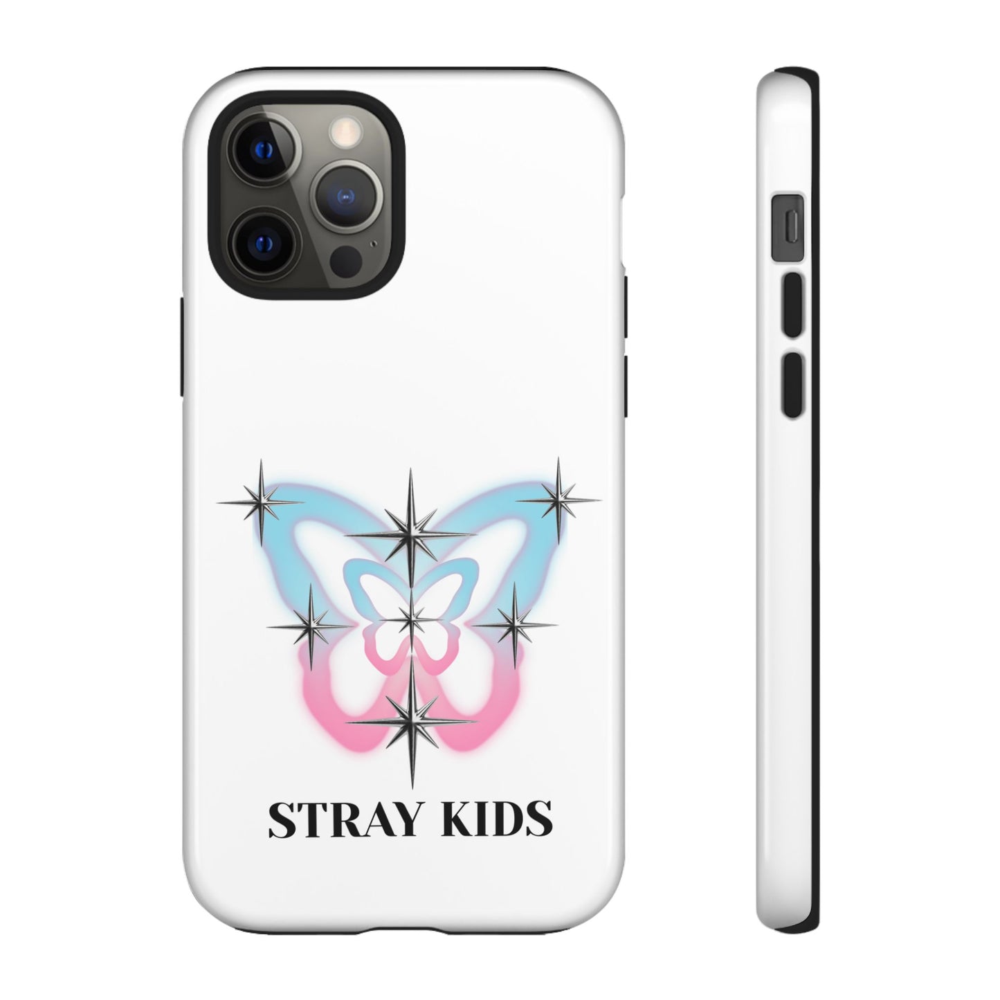 Stray Kids Sparkle Butterfly Phone Case — K-Pop Fan Protective Phone Cover