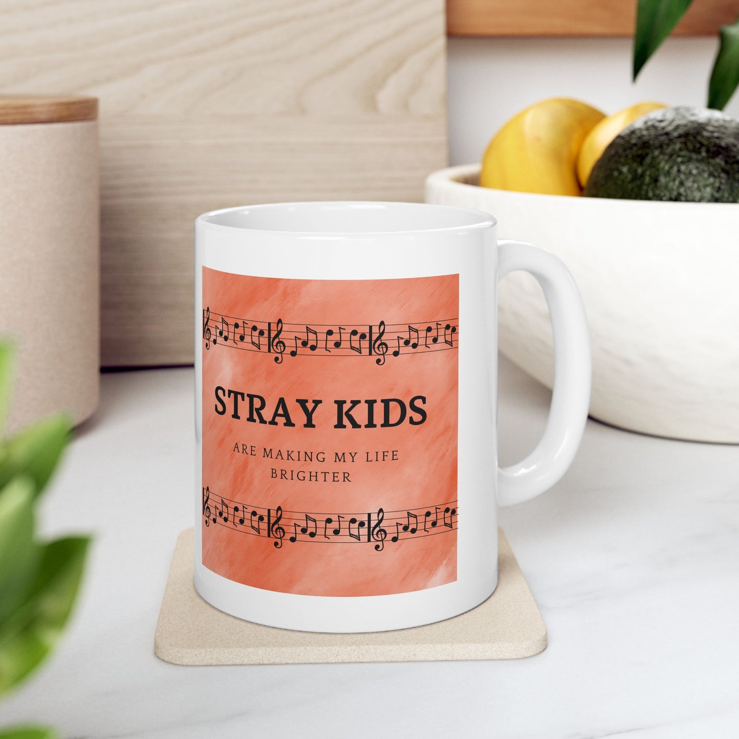 Stray Kids 'Are Making My Life Brighter “ Lyric Ceramic Mug (11oz)