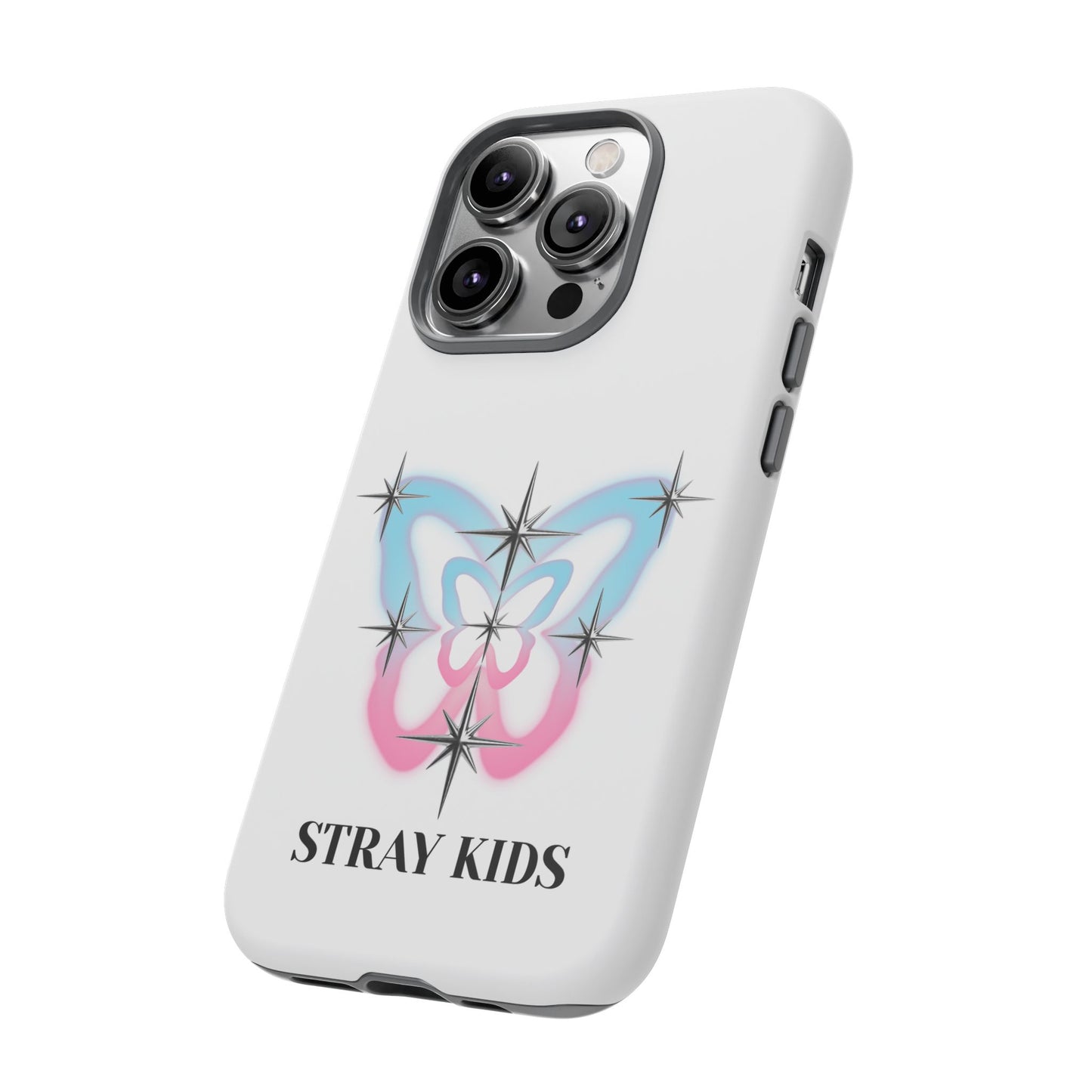 Stray Kids Sparkle Butterfly Phone Case — K-Pop Fan Protective Phone Cover