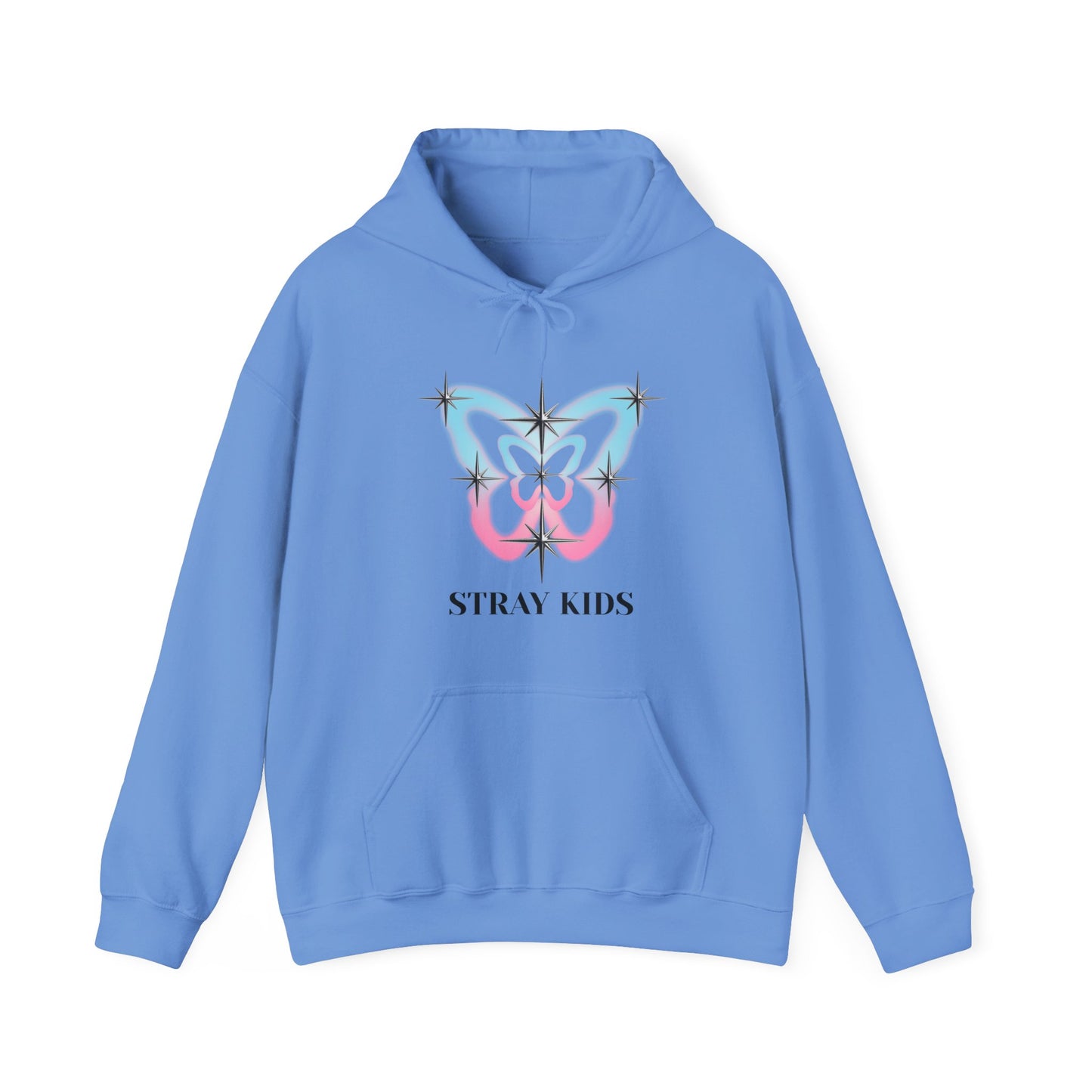 Stray Kids Butterfly Logo Hoodie — Pastel Sparkle K-pop Fan Sweatshirt