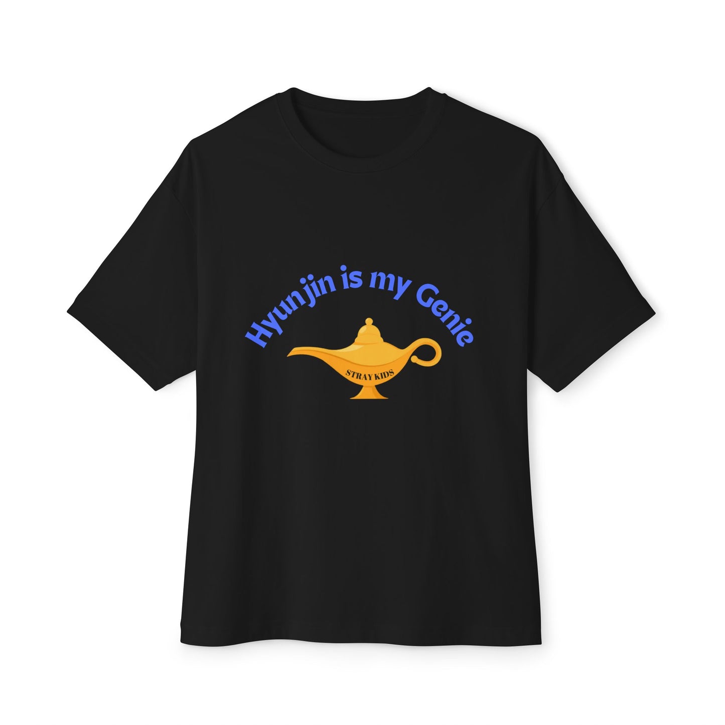 "Hyunjin is my Genie" Tee, STRAY KIDS fan Oversized Graphic Boxy T-Shirt