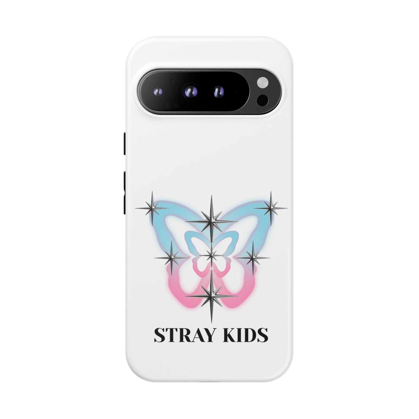 Stray Kids Sparkle Butterfly Phone Case — K-Pop Fan Protective Phone Cover
