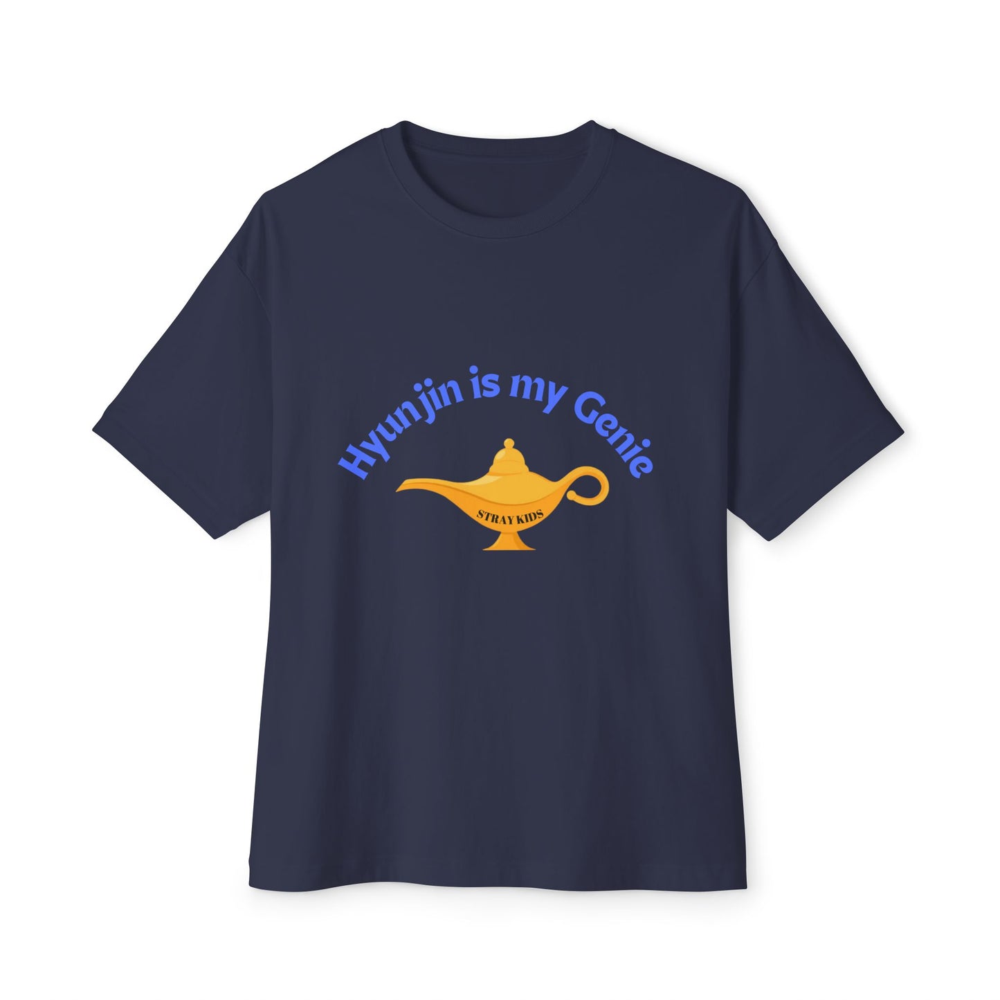 "Hyunjin is my Genie" Tee, STRAY KIDS fan Oversized Graphic Boxy T-Shirt
