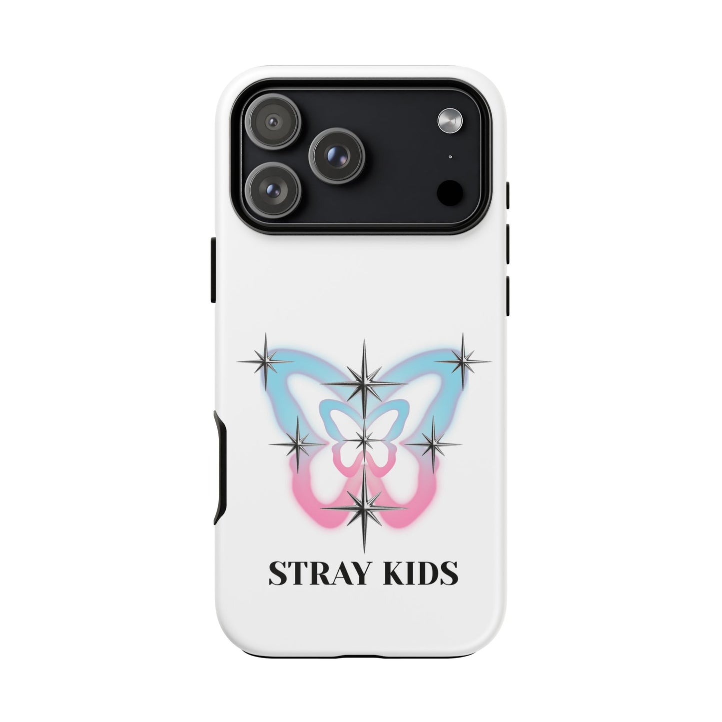 Stray Kids Sparkle Butterfly Phone Case — K-Pop Fan Protective Phone Cover