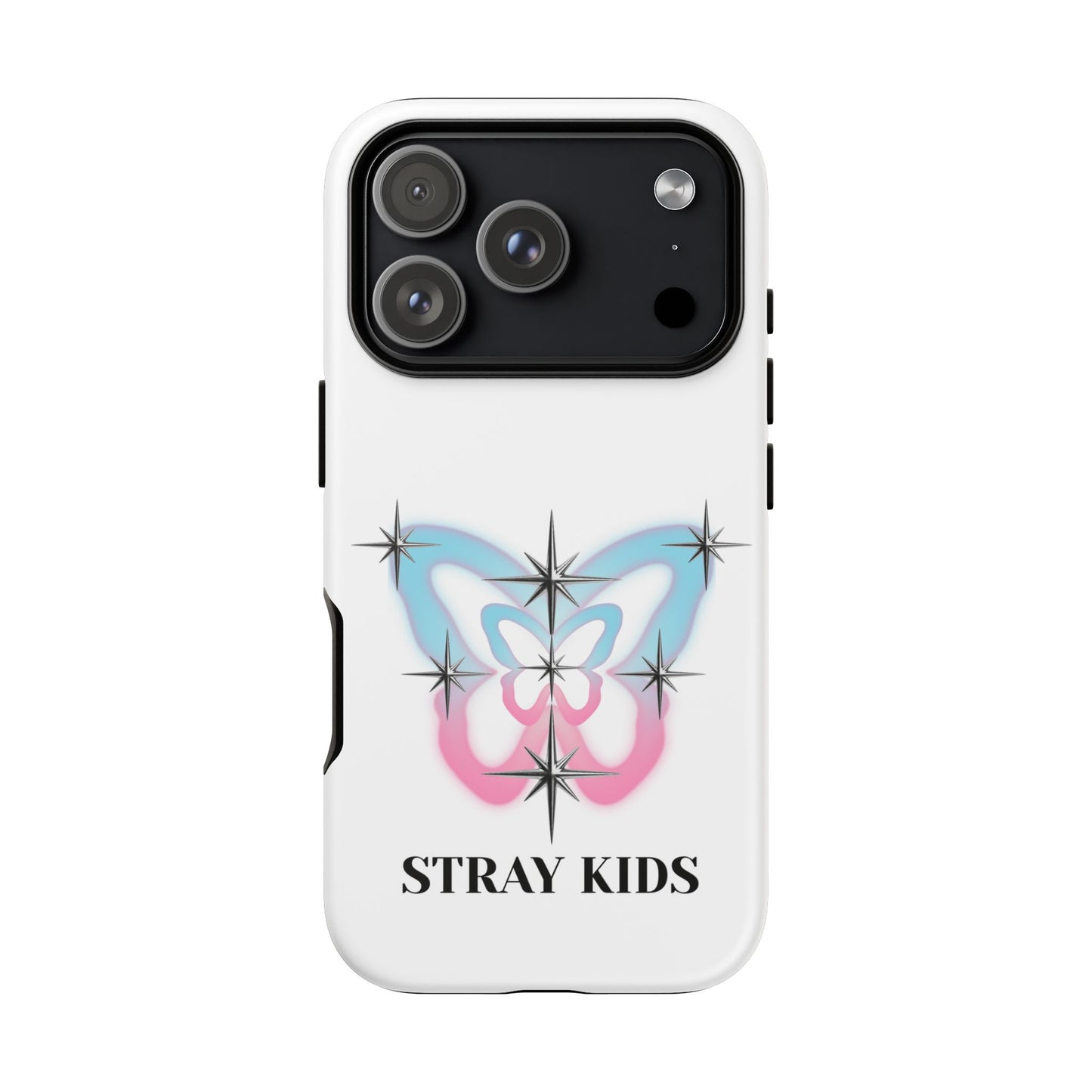 Stray Kids Sparkle Butterfly Phone Case — K-Pop Fan Protective Phone Cover