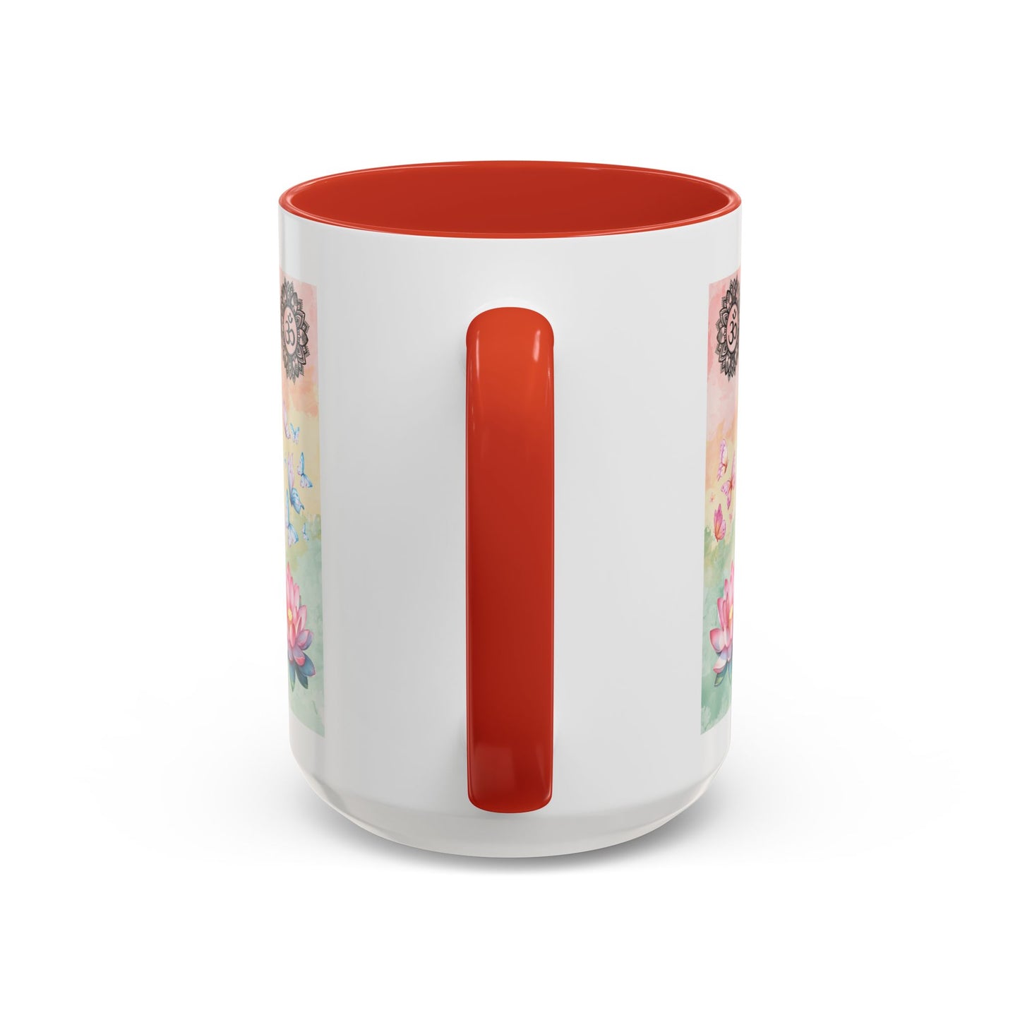 Buddha Lotus Accent Coffee Mug — Meditation, Om & Chakra Spiritual Tea Cup