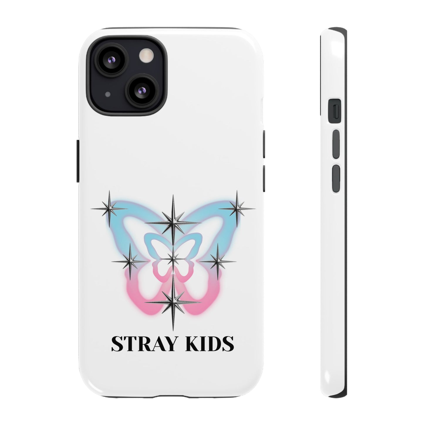 Stray Kids Sparkle Butterfly Phone Case — K-Pop Fan Protective Phone Cover
