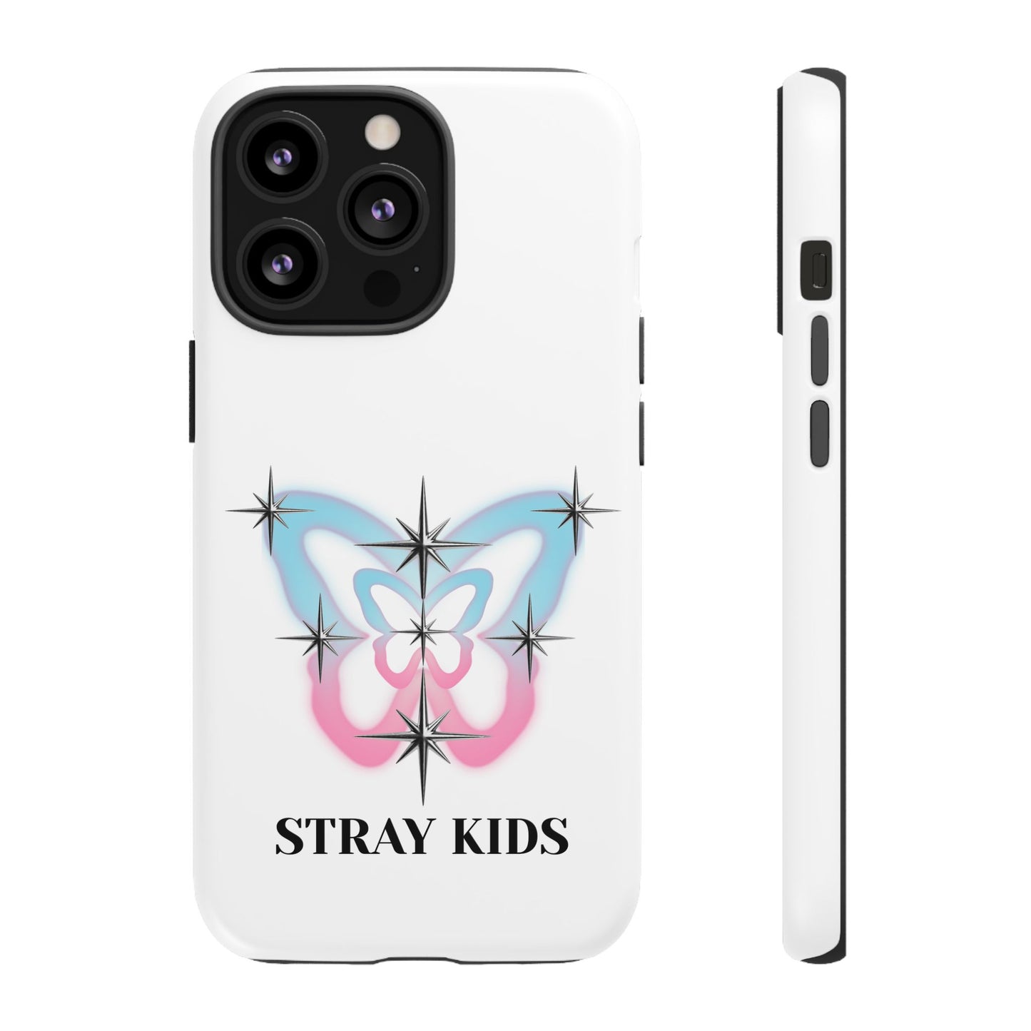 Stray Kids Sparkle Butterfly Phone Case — K-Pop Fan Protective Phone Cover