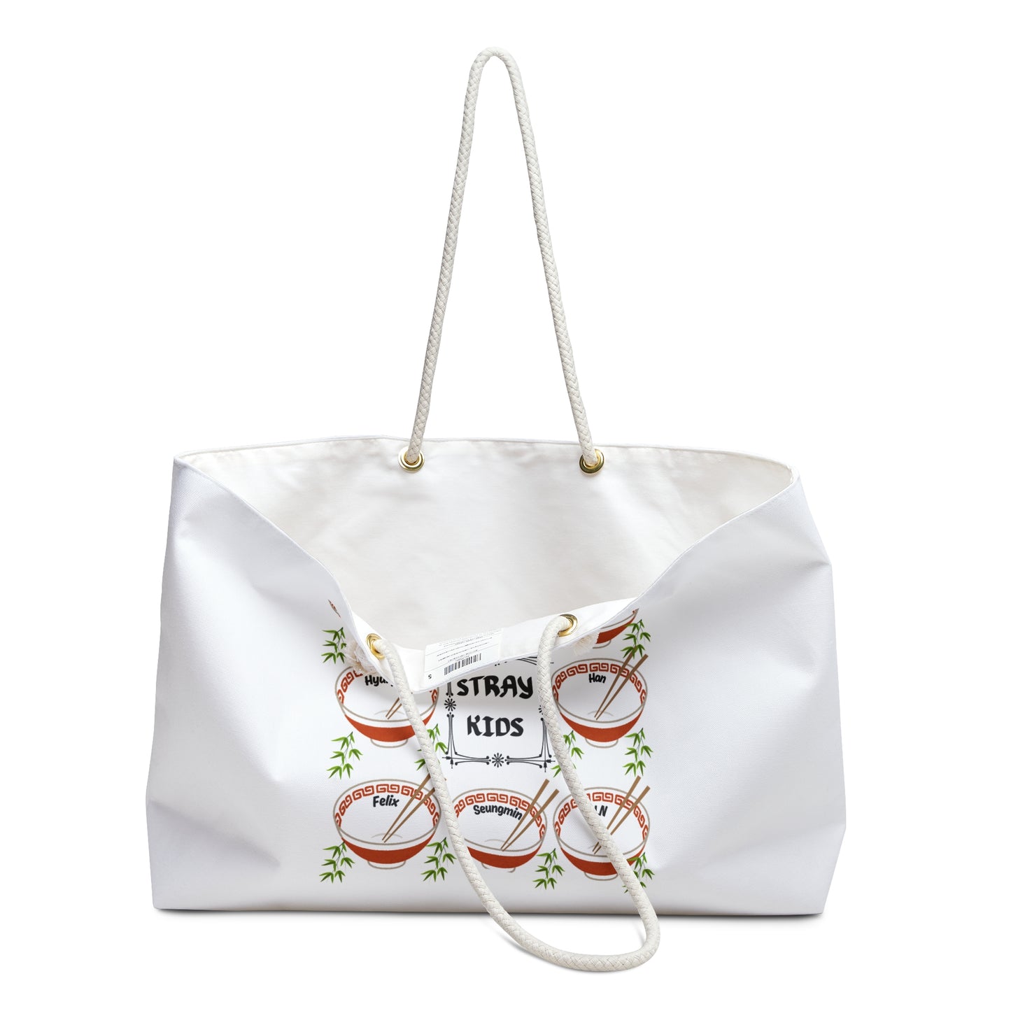 Stray Kids Ramen Bowl Weekender Bag — K-Pop Tote for Travel & Concerts