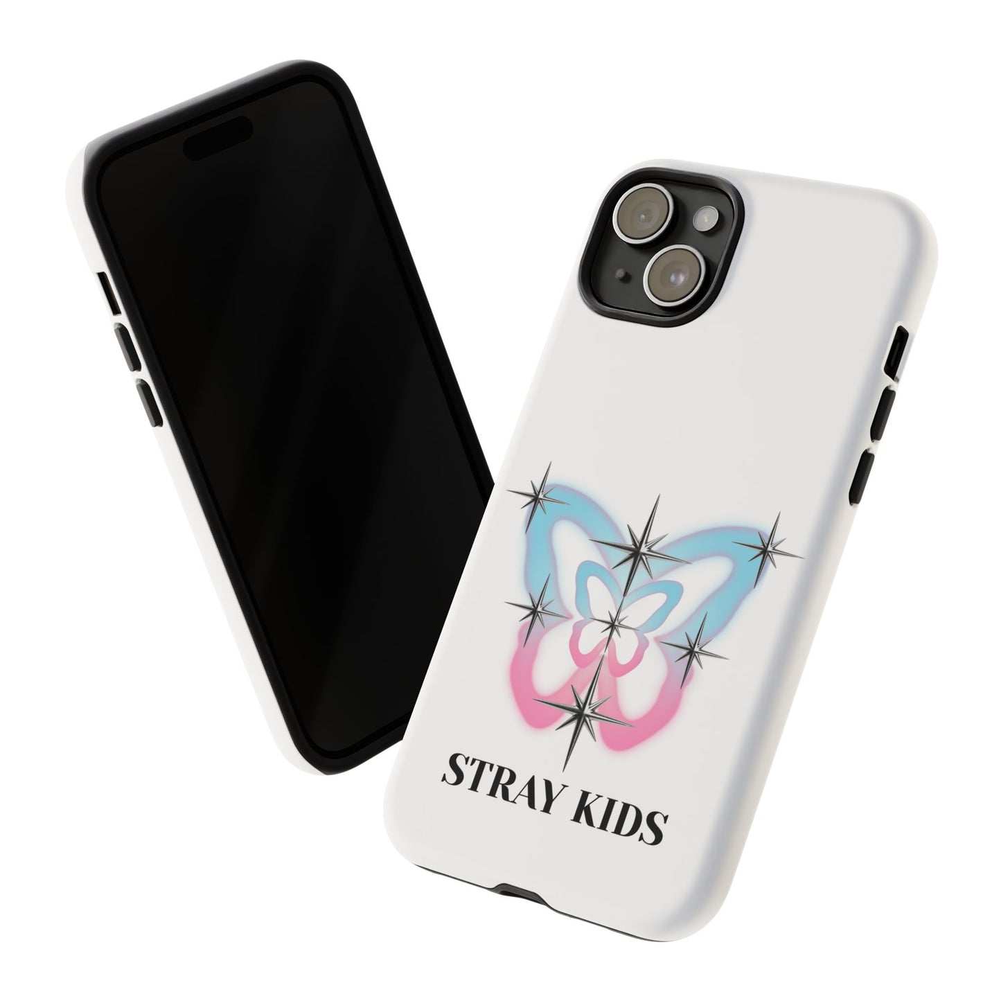 Stray Kids Sparkle Butterfly Phone Case — K-Pop Fan Protective Phone Cover