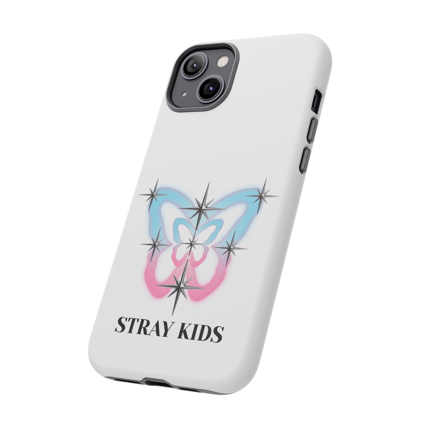 Stray Kids Sparkle Butterfly Phone Case — K-Pop Fan Protective Phone Cover