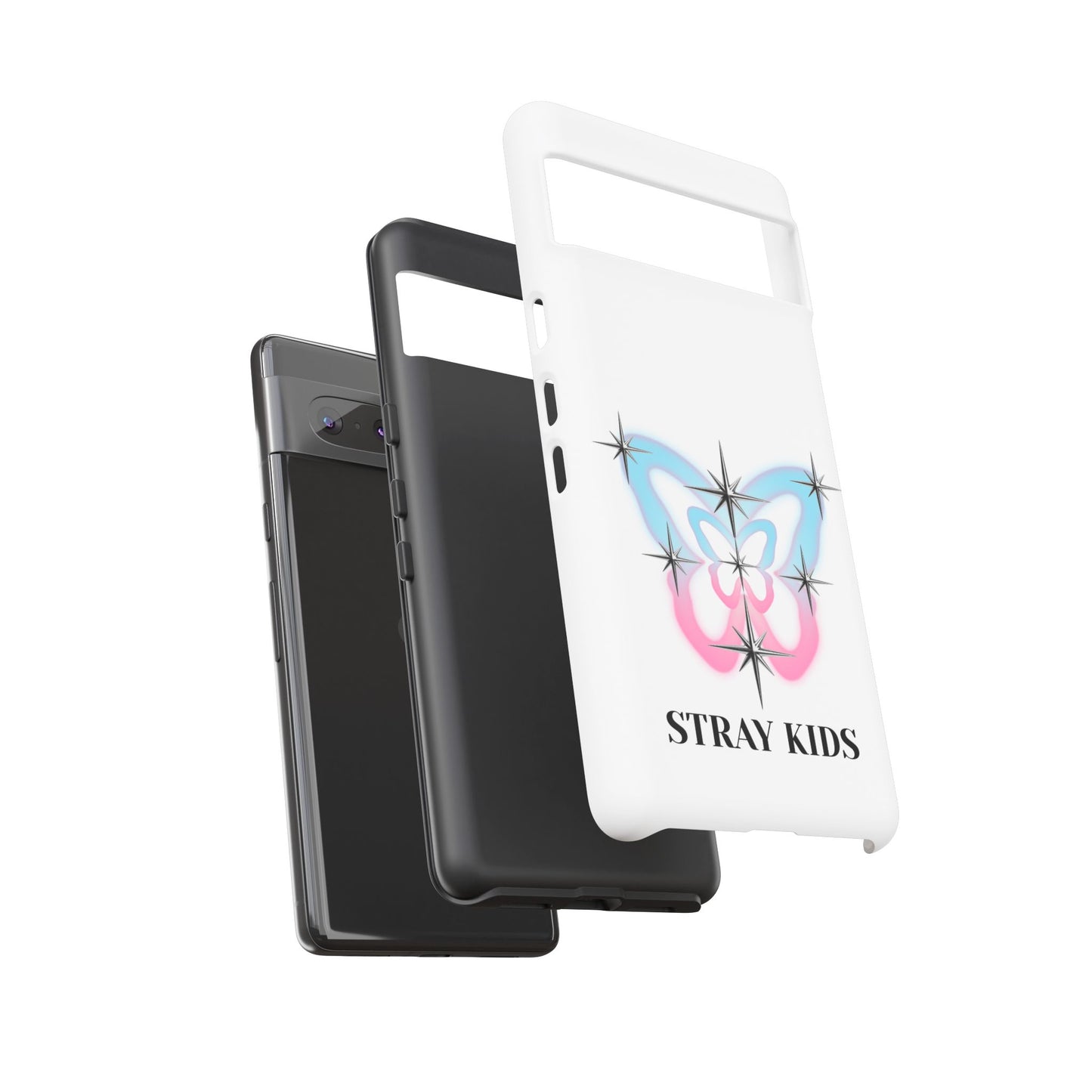 Stray Kids Sparkle Butterfly Phone Case — K-Pop Fan Protective Phone Cover