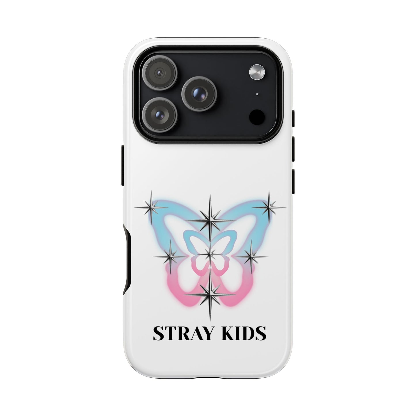 Stray Kids Sparkle Butterfly Phone Case — K-Pop Fan Protective Phone Cover