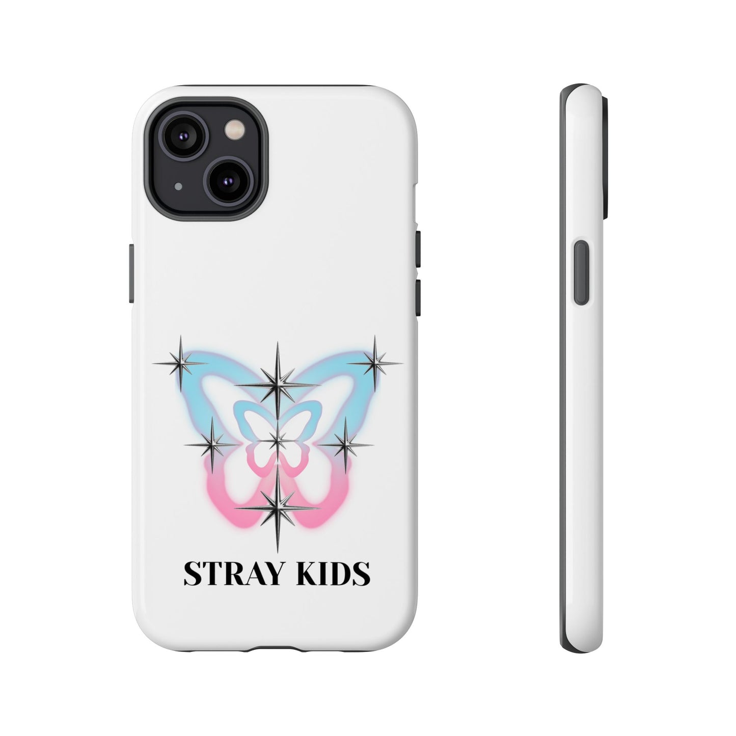 Stray Kids Sparkle Butterfly Phone Case — K-Pop Fan Protective Phone Cover