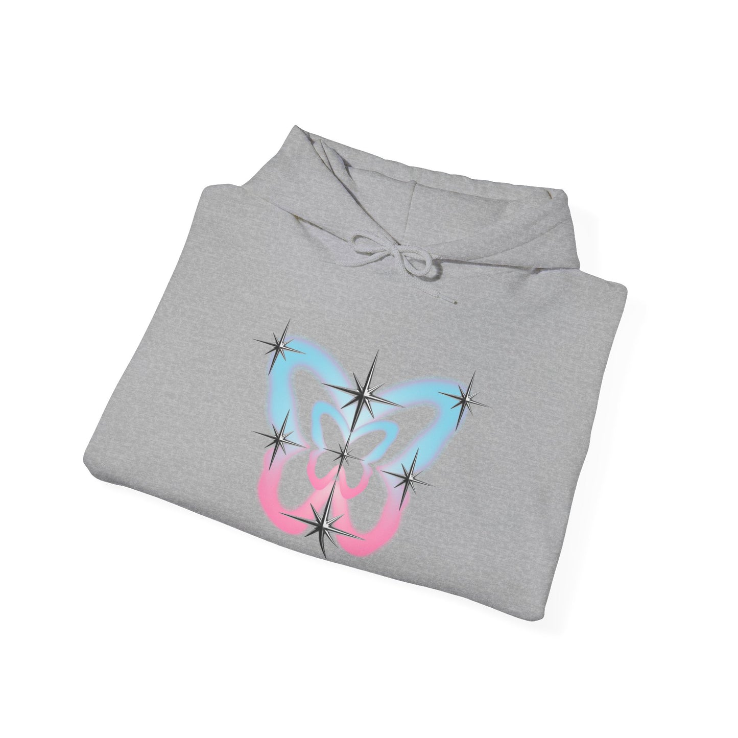 Stray Kids Butterfly Logo Hoodie — Pastel Sparkle K-pop Fan Sweatshirt