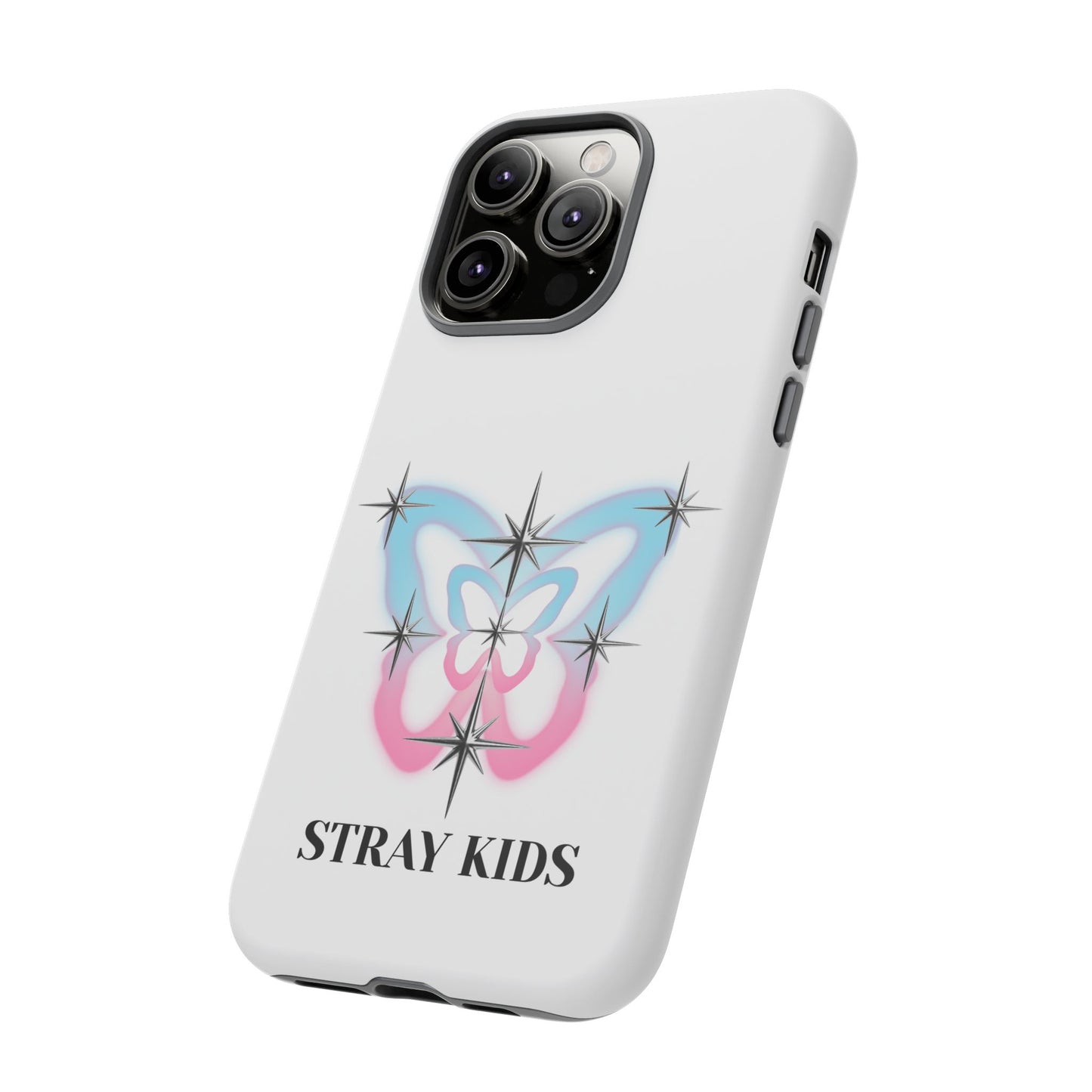 Stray Kids Sparkle Butterfly Phone Case — K-Pop Fan Protective Phone Cover