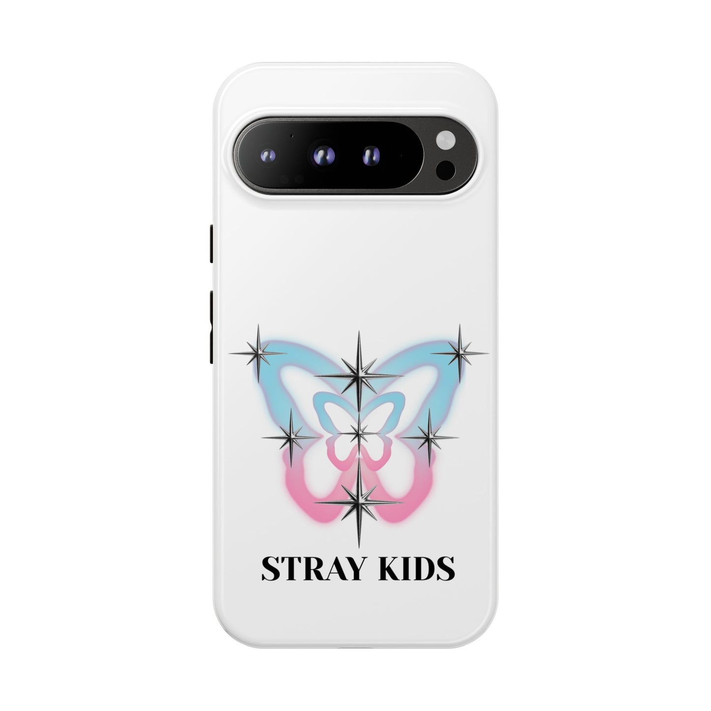 Stray Kids Sparkle Butterfly Phone Case — K-Pop Fan Protective Phone Cover