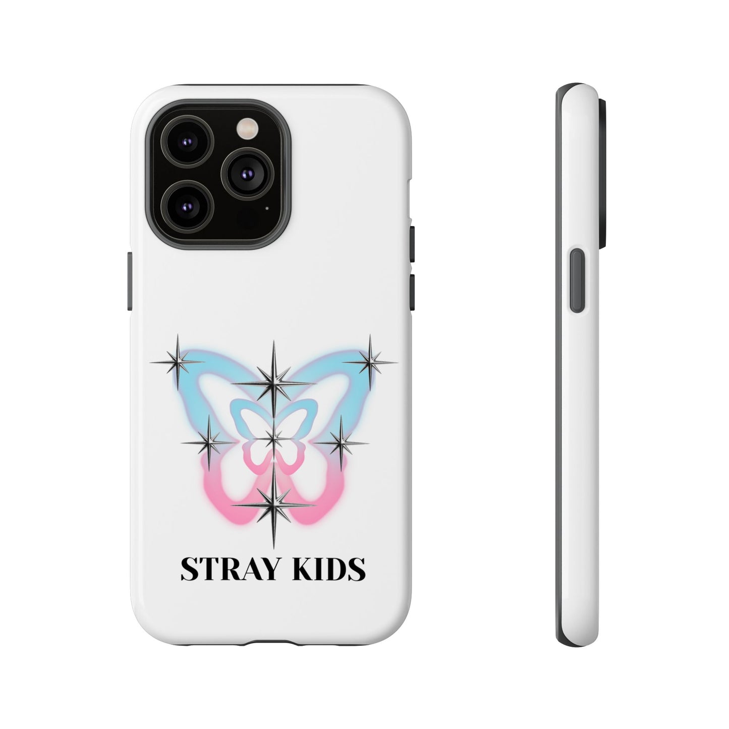 Stray Kids Sparkle Butterfly Phone Case — K-Pop Fan Protective Phone Cover