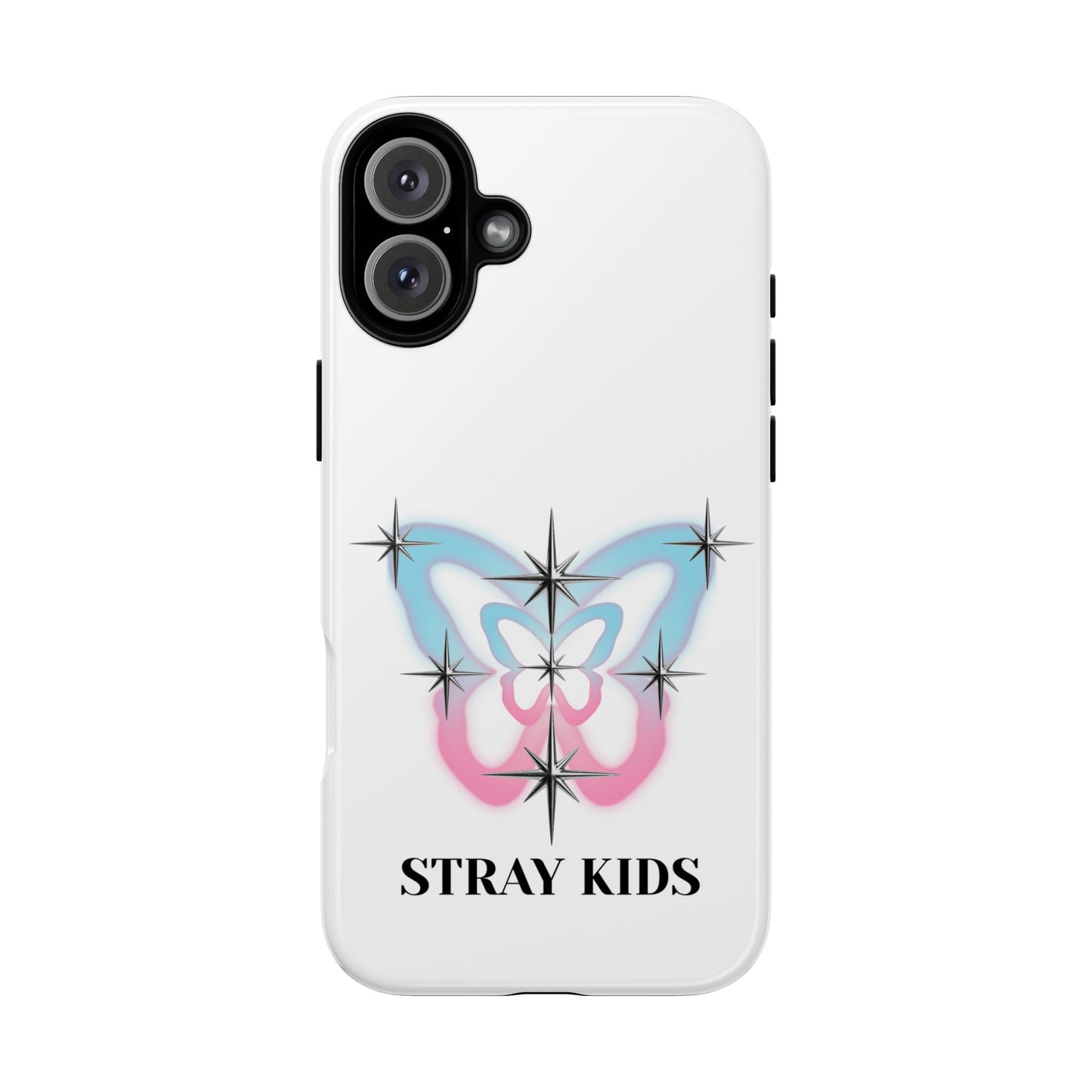 Stray Kids Sparkle Butterfly Phone Case — K-Pop Fan Protective Phone Cover
