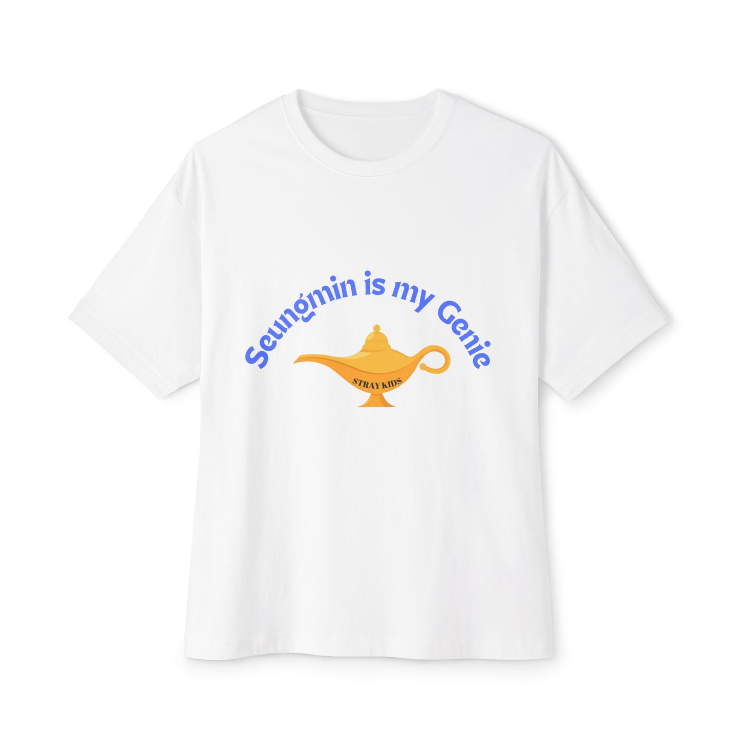 ”Seungmin is my Genie” Tee, STRAY KIDS fan Oversized Graphic Boxy T-Shirt