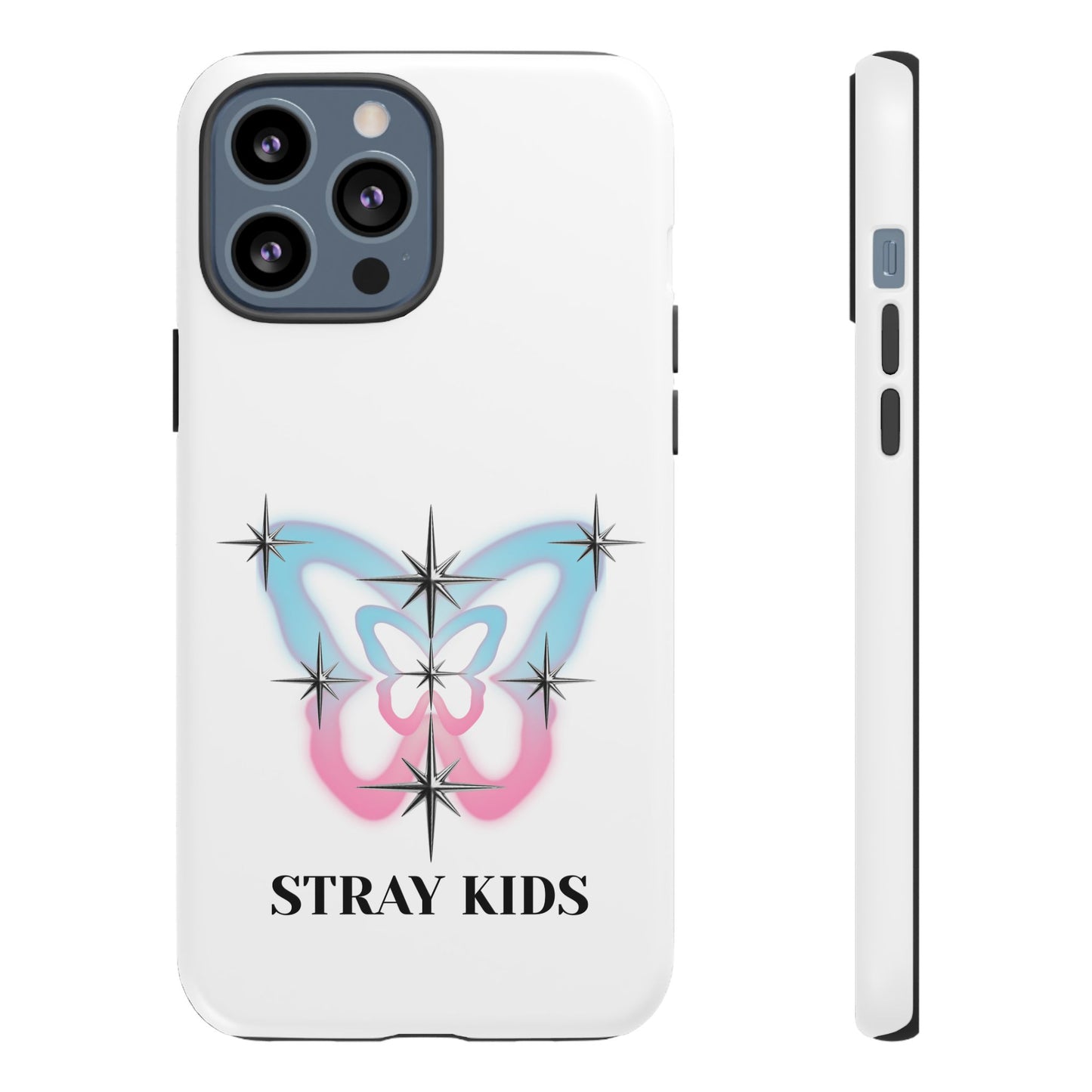 Stray Kids Sparkle Butterfly Phone Case — K-Pop Fan Protective Phone Cover