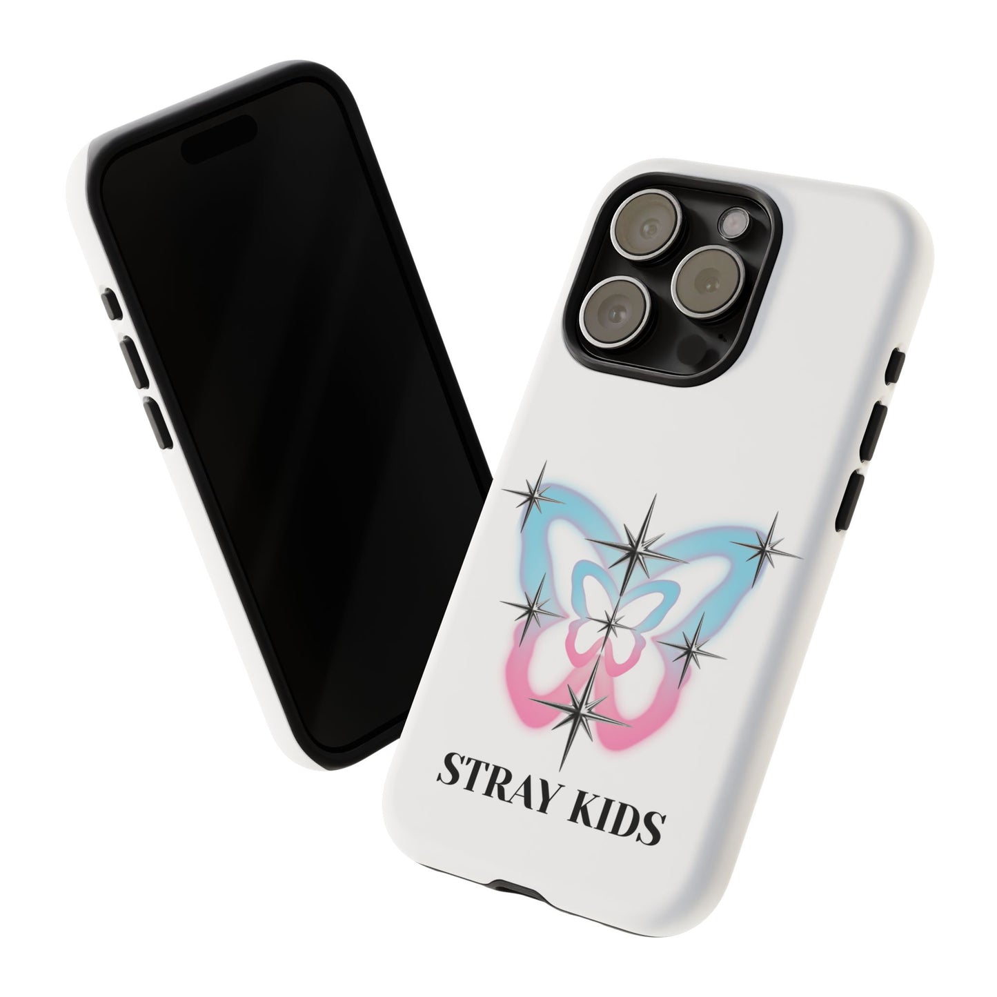 Stray Kids Sparkle Butterfly Phone Case — K-Pop Fan Protective Phone Cover