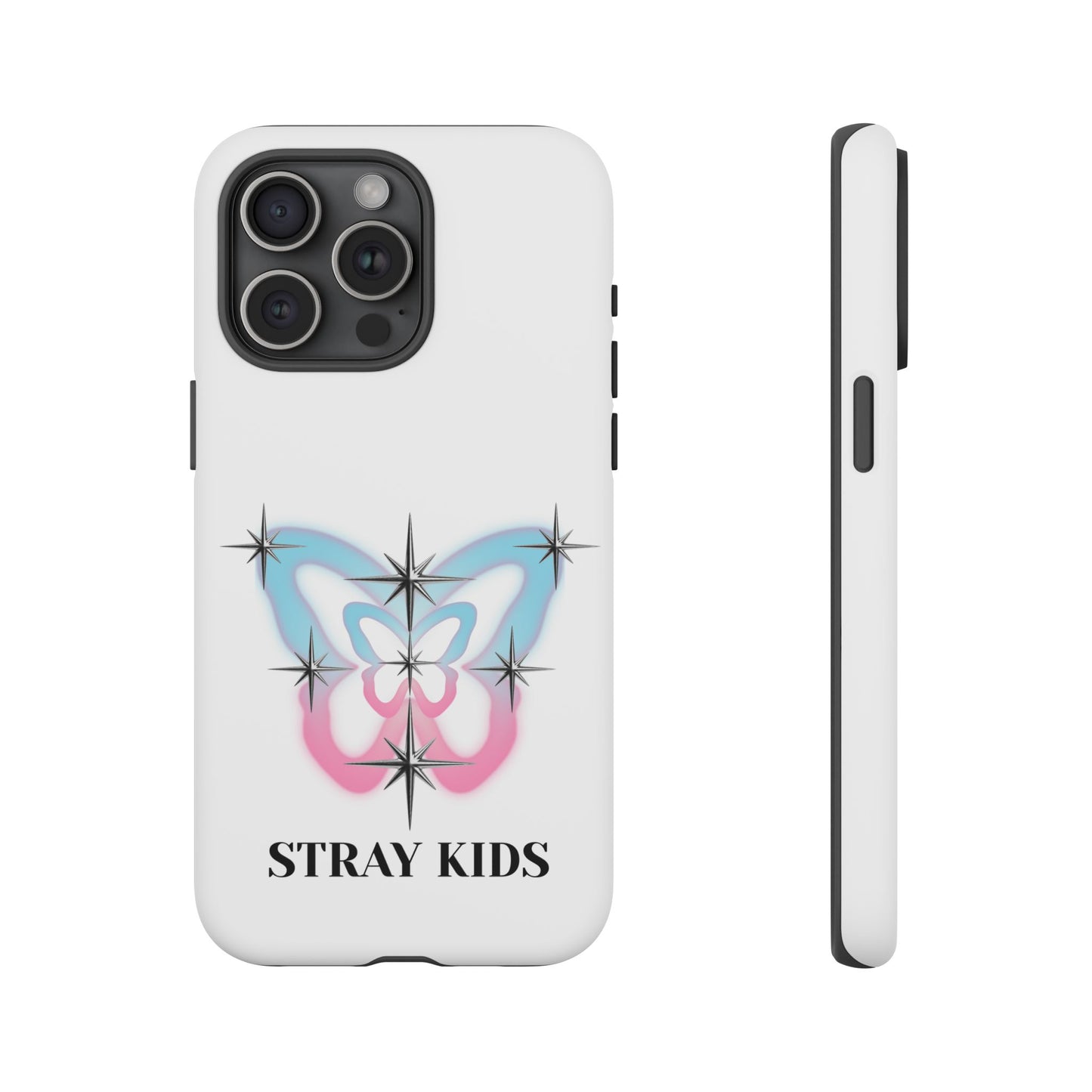 Stray Kids Sparkle Butterfly Phone Case — K-Pop Fan Protective Phone Cover