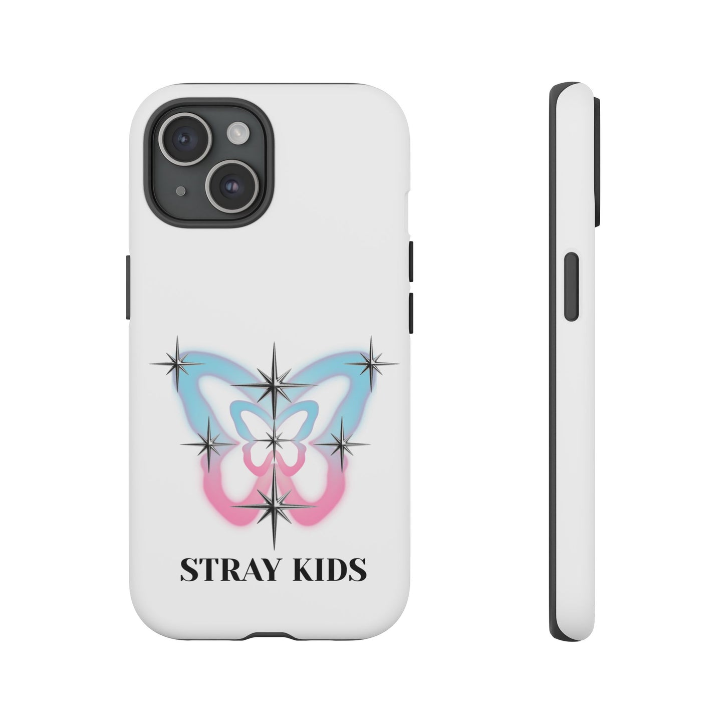 Stray Kids Sparkle Butterfly Phone Case — K-Pop Fan Protective Phone Cover