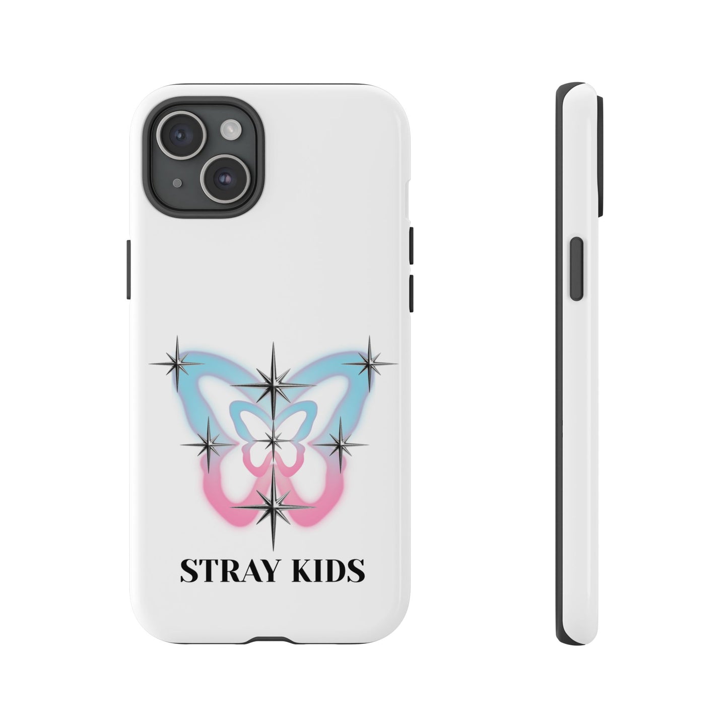 Stray Kids Sparkle Butterfly Phone Case — K-Pop Fan Protective Phone Cover
