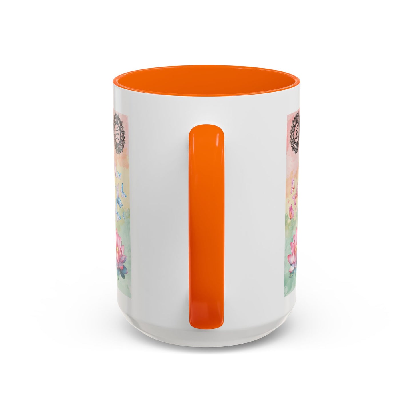 Buddha Lotus Accent Coffee Mug — Meditation, Om & Chakra Spiritual Tea Cup