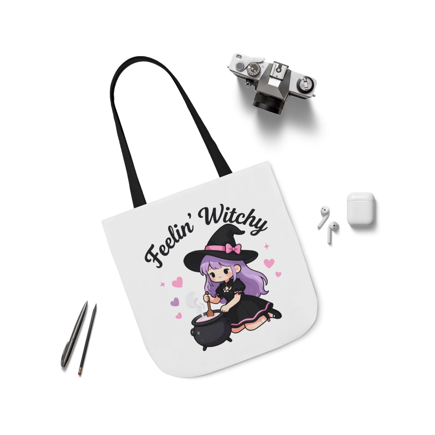 Feelin' Witchy Cute Witch Tote Bag