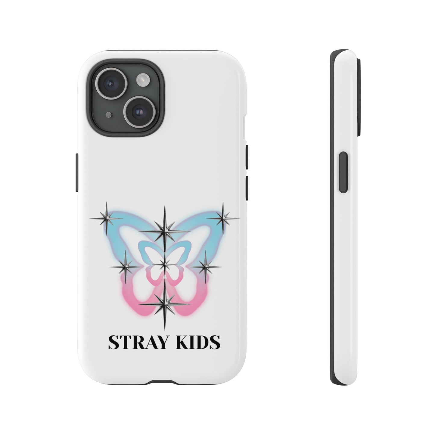 Stray Kids Sparkle Butterfly Phone Case — K-Pop Fan Protective Phone Cover