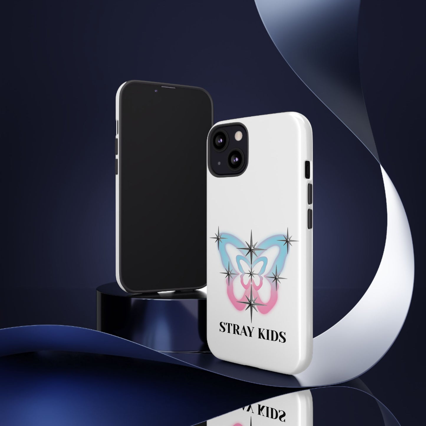 Stray Kids Sparkle Butterfly Phone Case — K-Pop Fan Protective Phone Cover