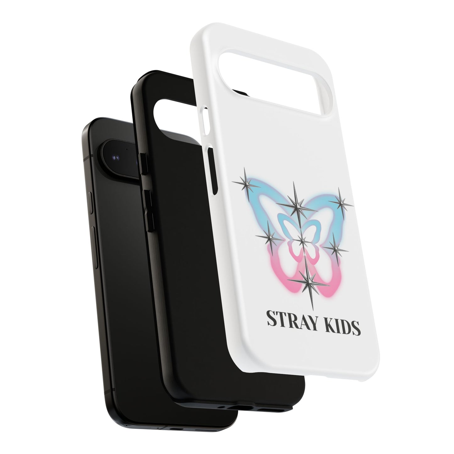 Stray Kids Sparkle Butterfly Phone Case — K-Pop Fan Protective Phone Cover