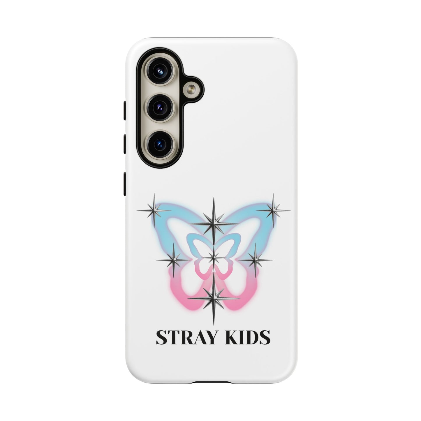 Stray Kids Sparkle Butterfly Phone Case — K-Pop Fan Protective Phone Cover