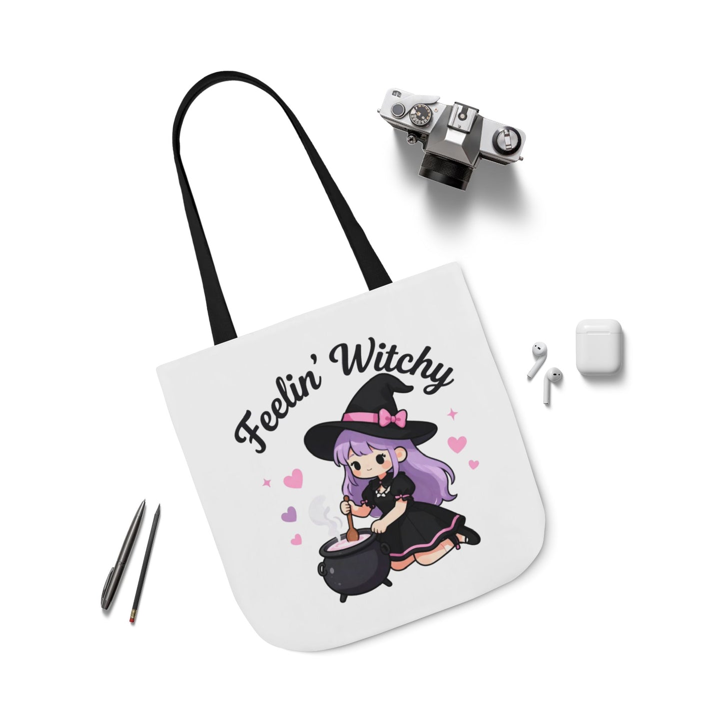 Feelin' Witchy Cute Witch Tote Bag