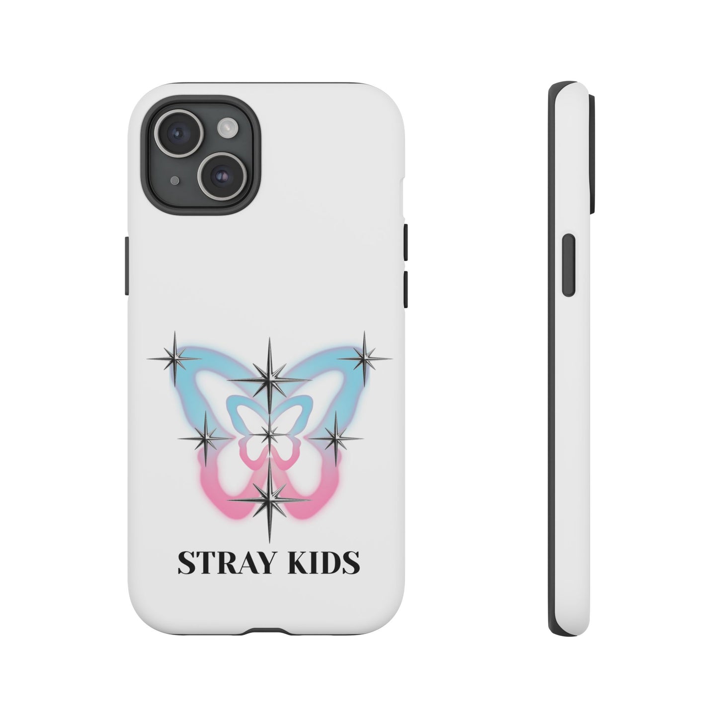 Stray Kids Sparkle Butterfly Phone Case — K-Pop Fan Protective Phone Cover