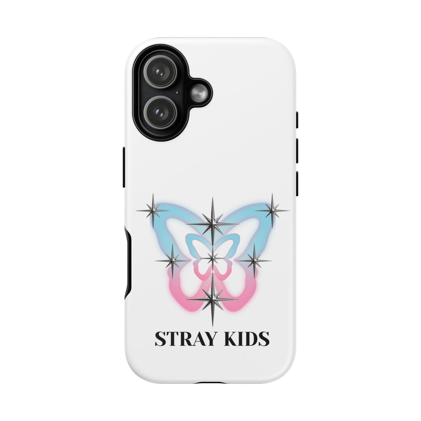 Stray Kids Sparkle Butterfly Phone Case — K-Pop Fan Protective Phone Cover